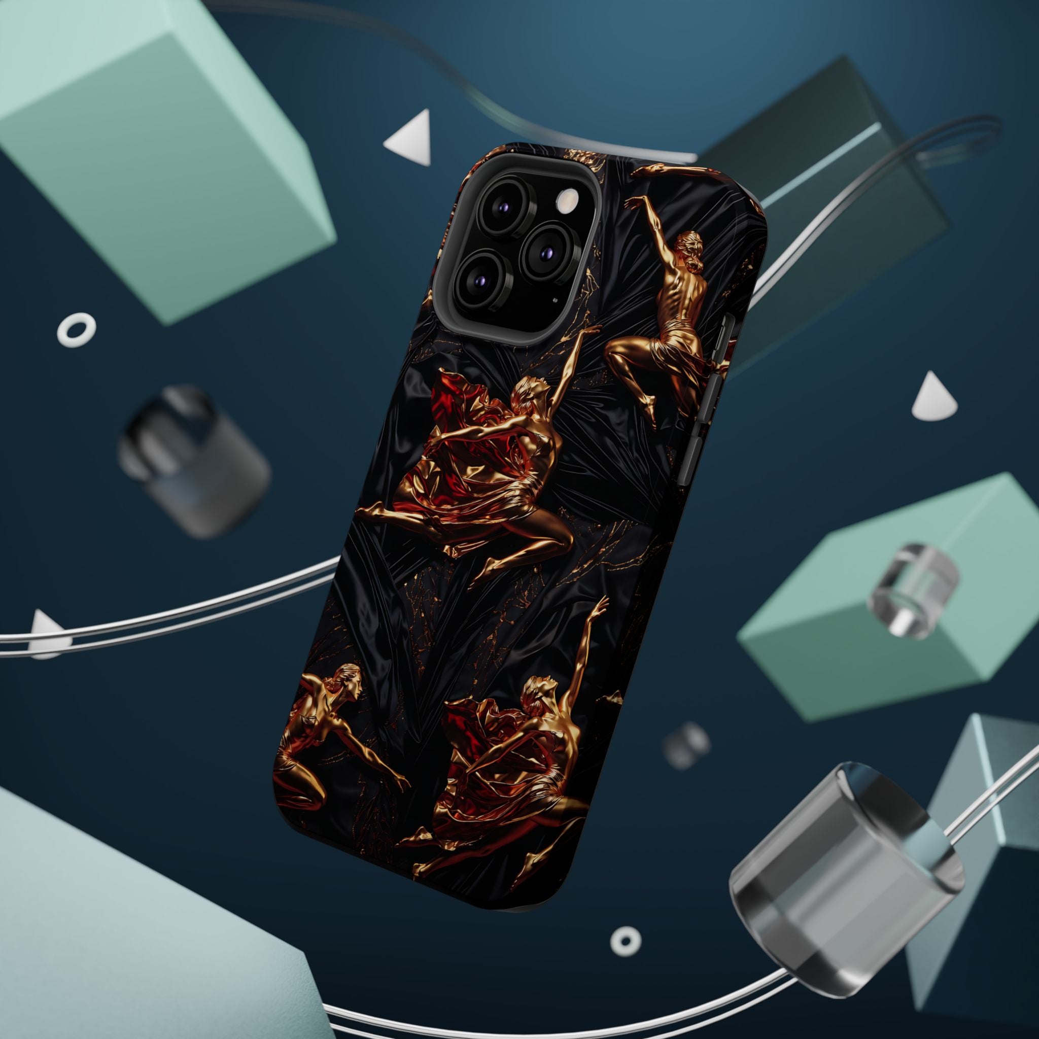 Gold Sculpture Phone Case for iPhone 13-17 & Samsung Galaxy S26