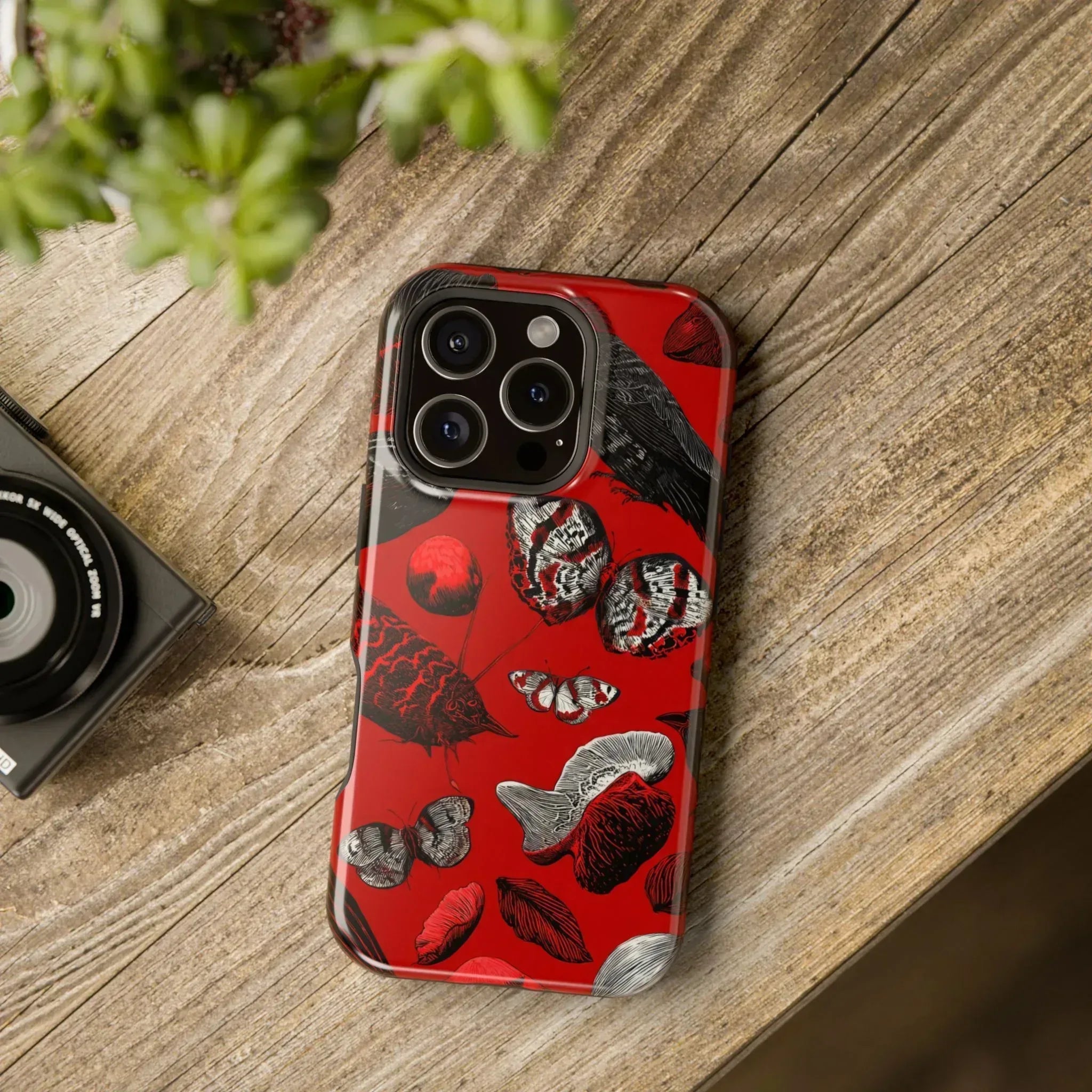 Crimson Wilderness Phone Case for iPhone 11-17 - KARARMDESIGN