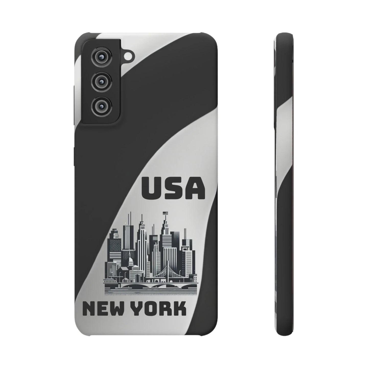 Monochrome New York City Skyline Phone Case for iPhone, Galaxy & Pixel - KarArmDesign