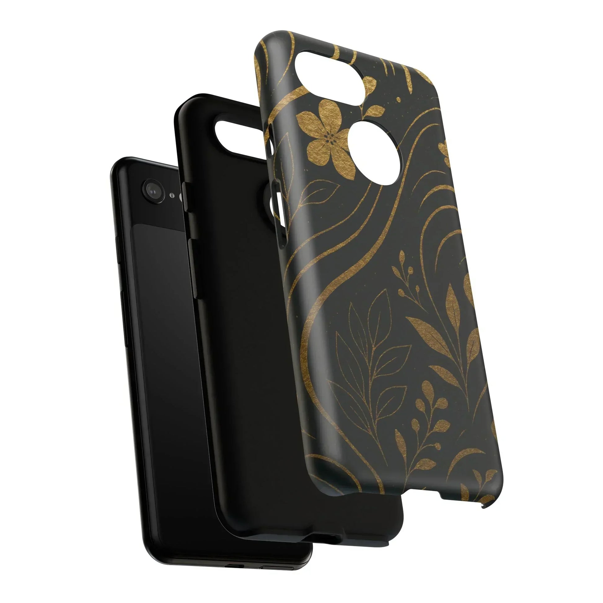 Foil Frenzy Abstract Gold Pattern Phone Case for Samsung Galaxy and Google Pixel - KarArmDesign