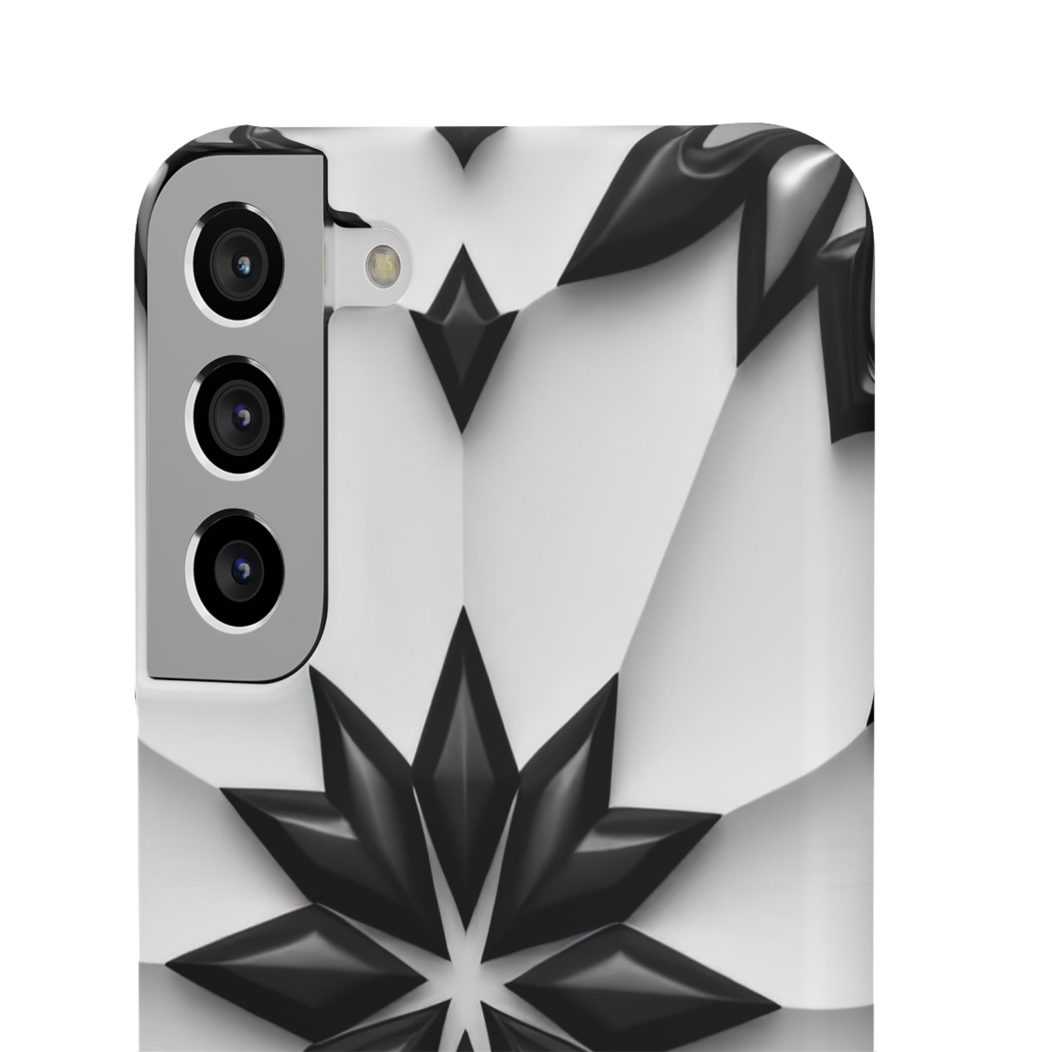 Black & White Geometric Snap Case for iPhone & Samsung Galaxy