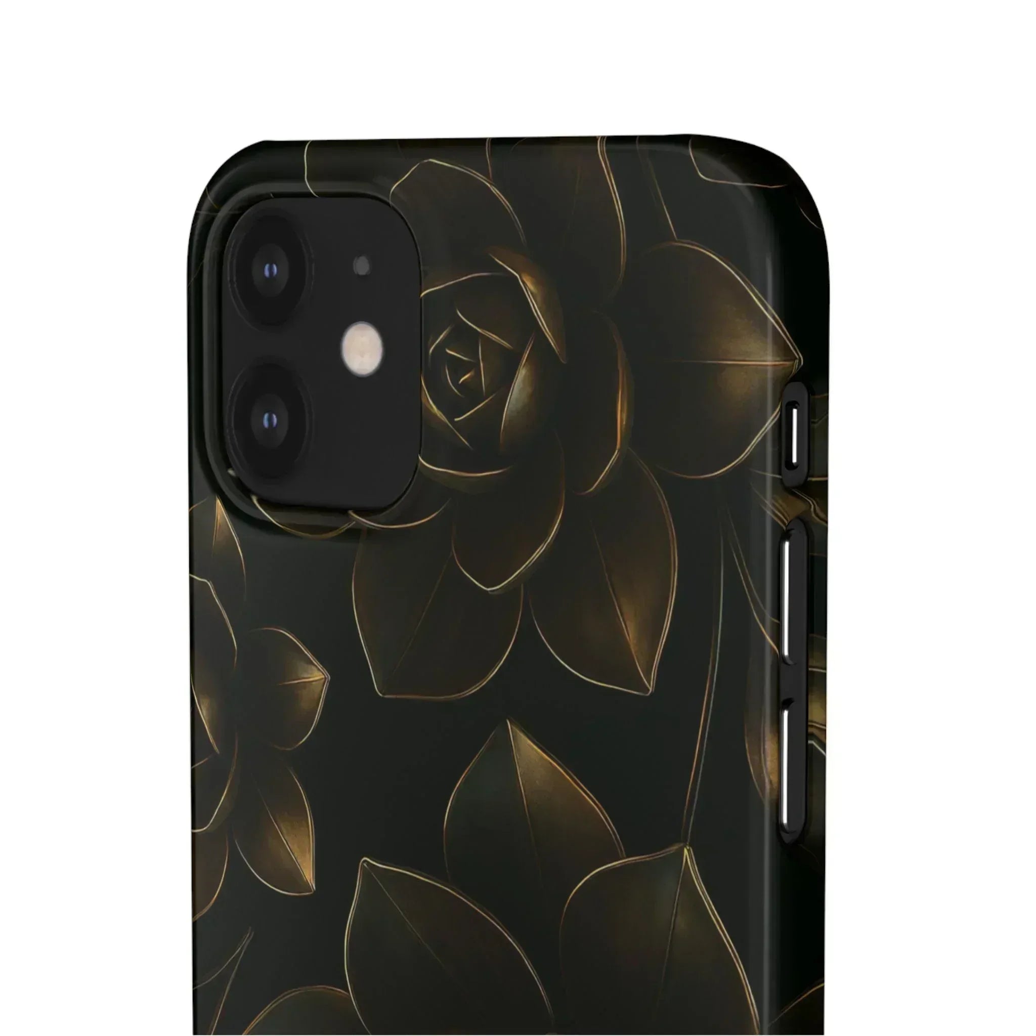Metal Flower Phone Case for iPhone 8-16 and Galaxy S20-S24 - KARARMDESIGN