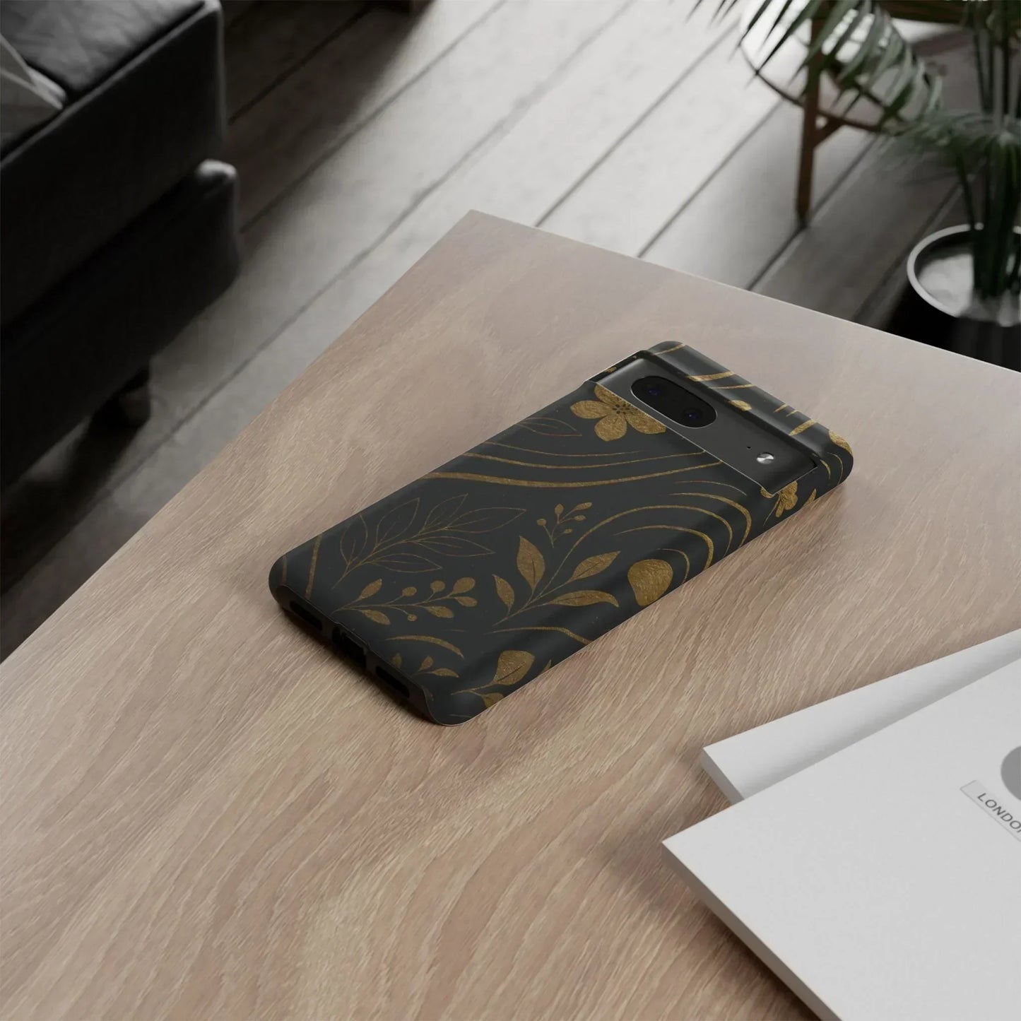 Foil Frenzy Abstract Gold Pattern Phone Case for Samsung Galaxy and Google Pixel - KarArmDesign
