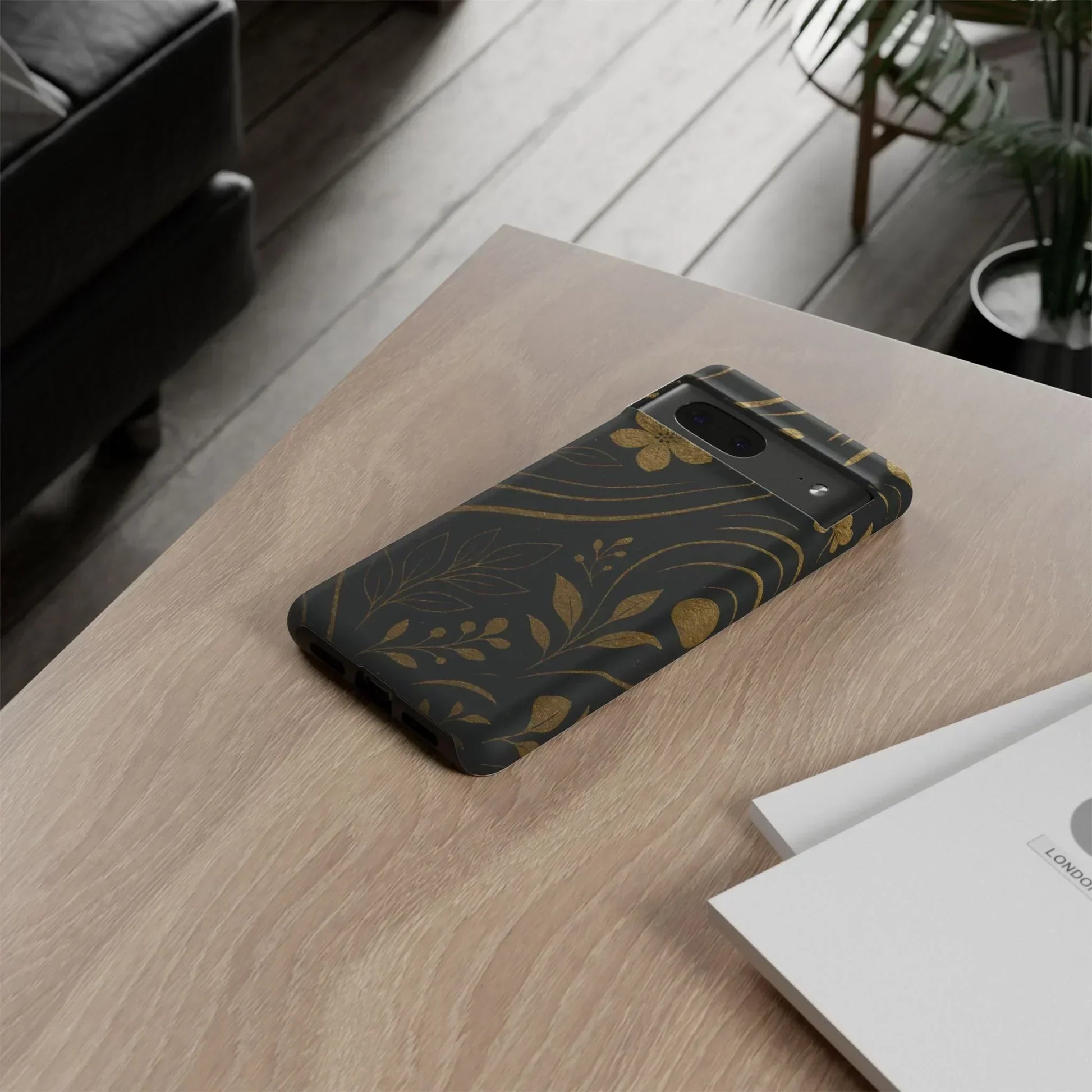 Foil Frenzy Abstract Gold Pattern Phone Case for Samsung Galaxy and Google Pixel - KarArmDesign
