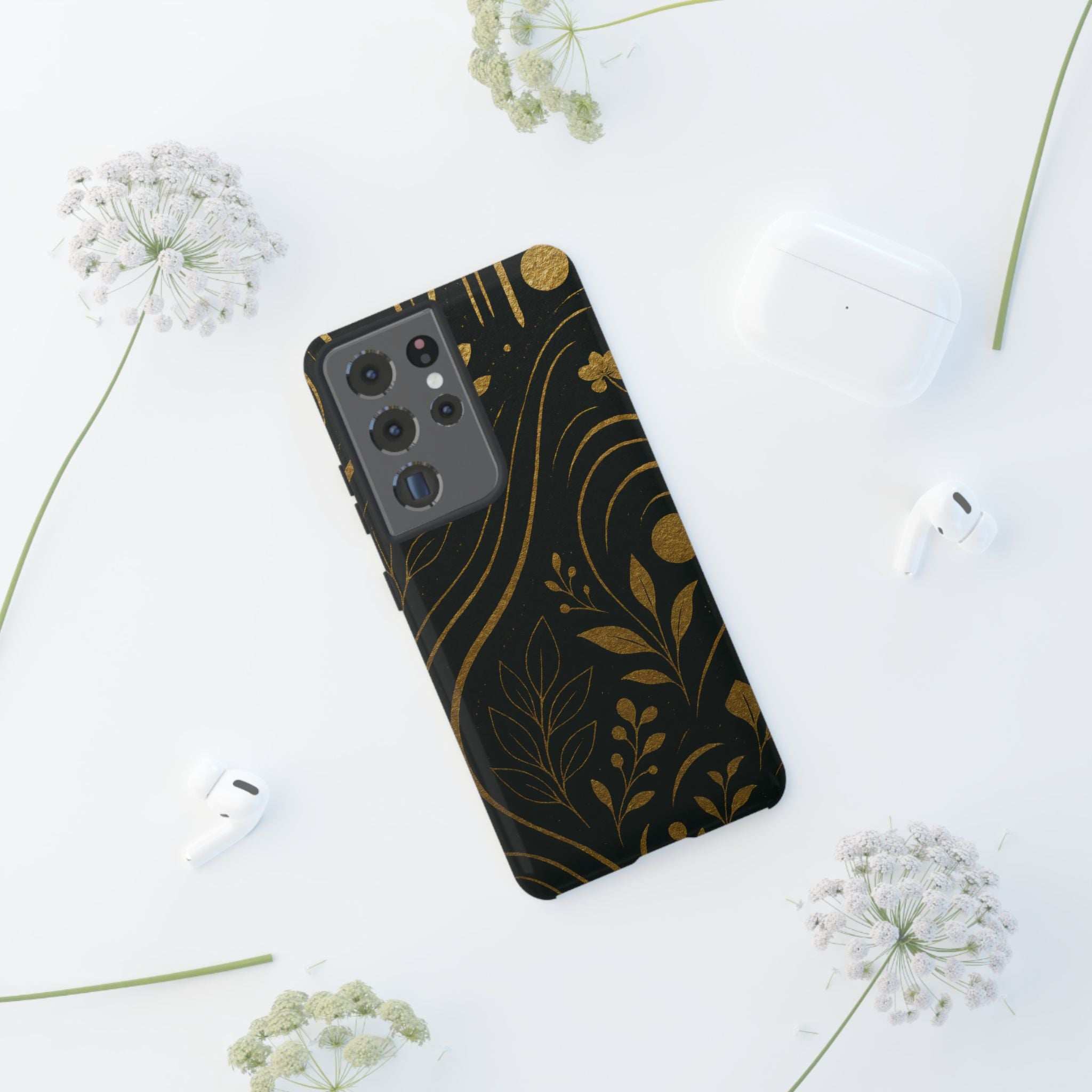 Gold Pattern Tough Phone Case for Samsung Galaxy & Google Pixel