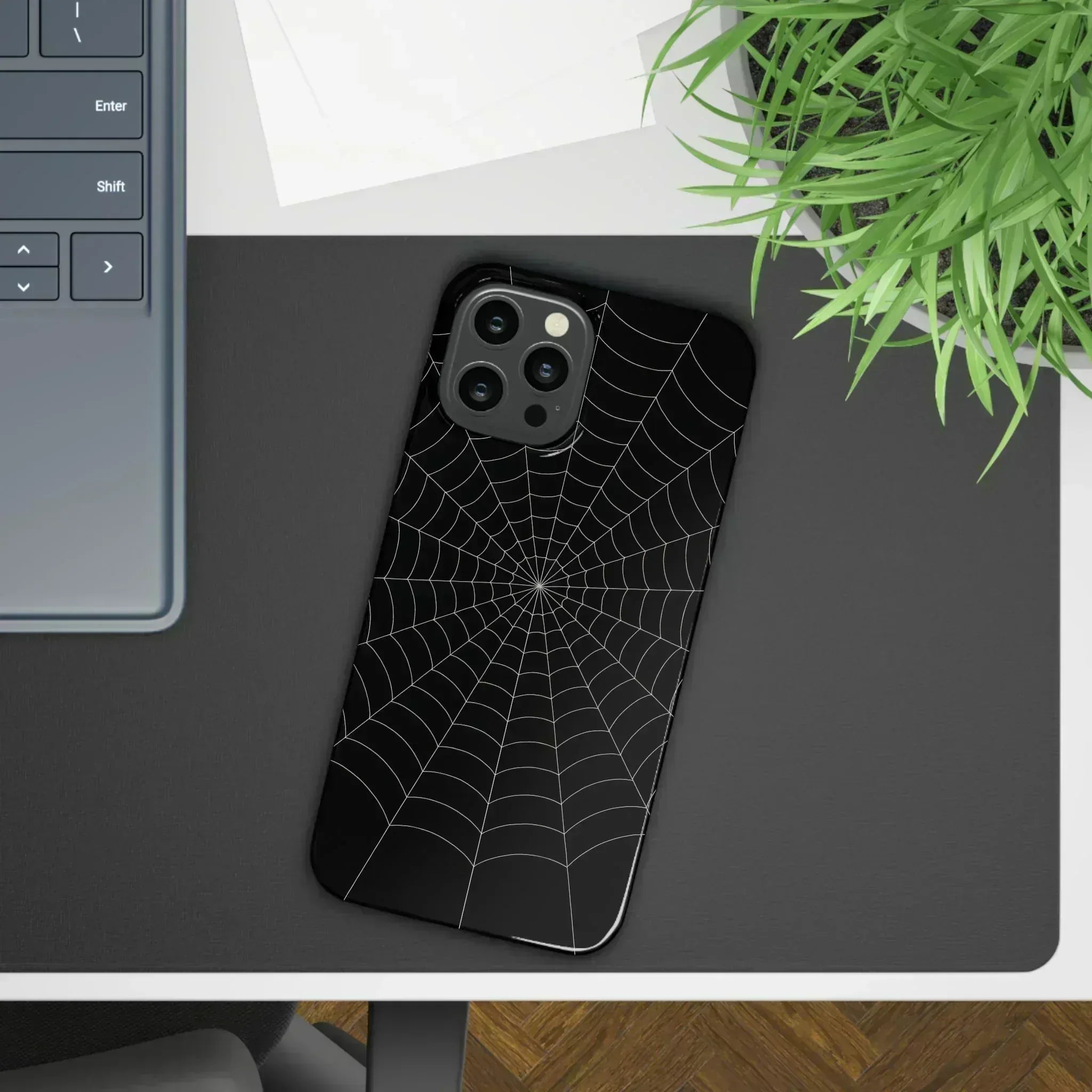 Spider Web Phone Case for iPhone 12-16 - KARARMDESIGN