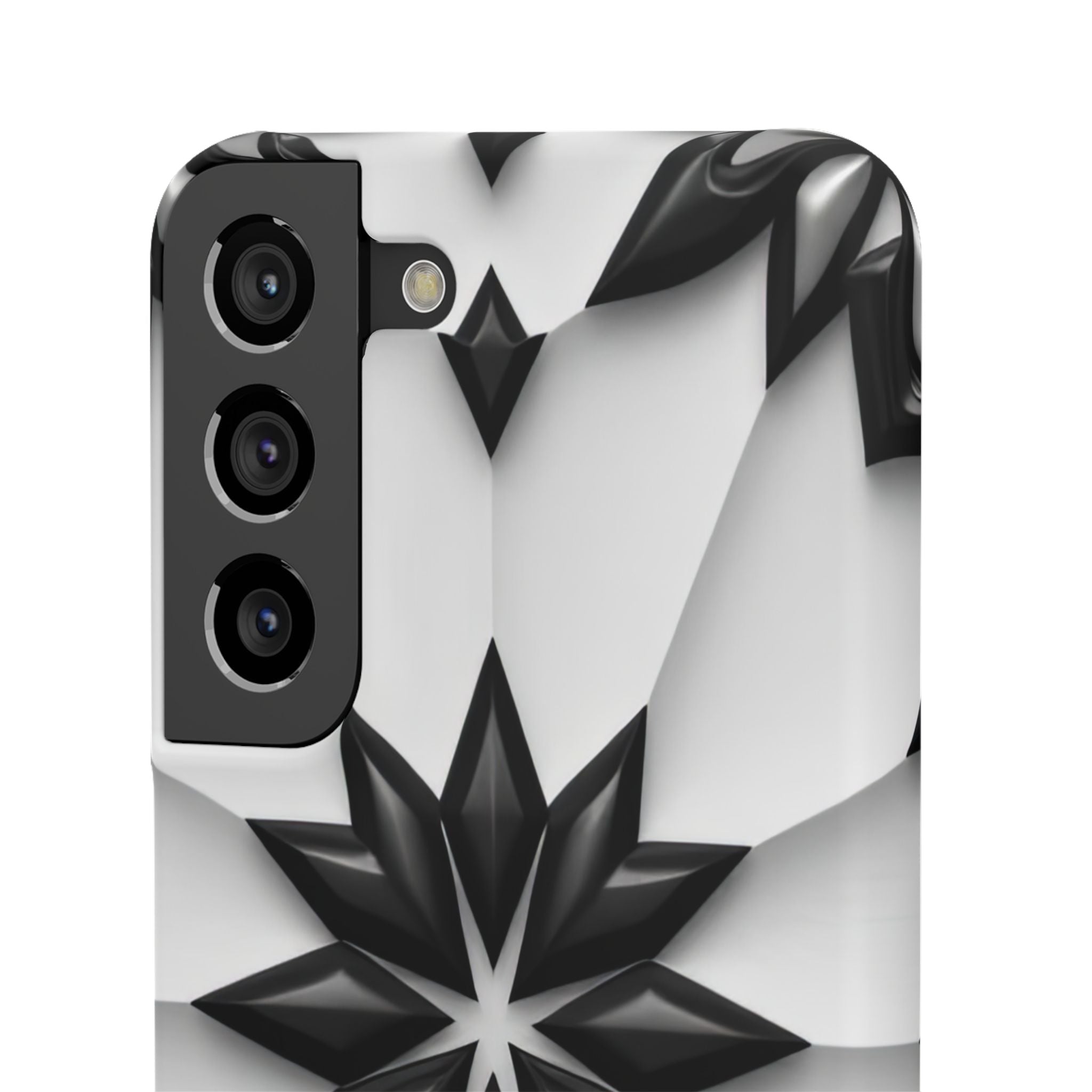 Black & White Geometric Snap Case for iPhone & Samsung Galaxy
