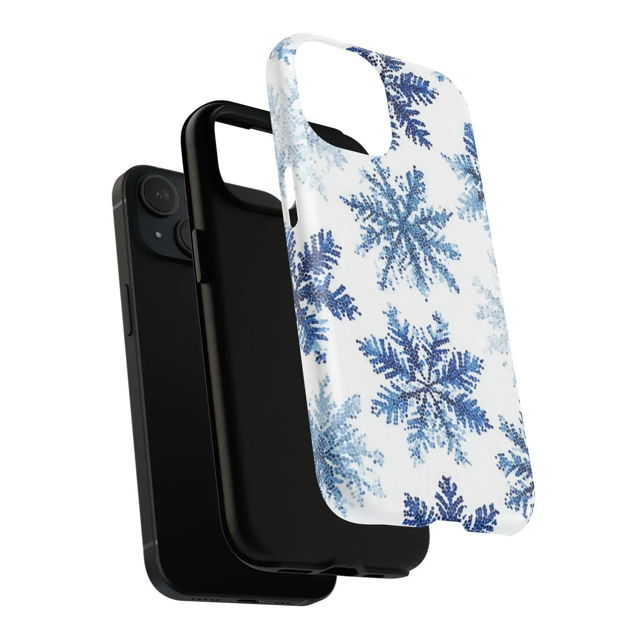 Snowflake Elegance Phone Case for iPhone 13-17 - KARARMDESIGN