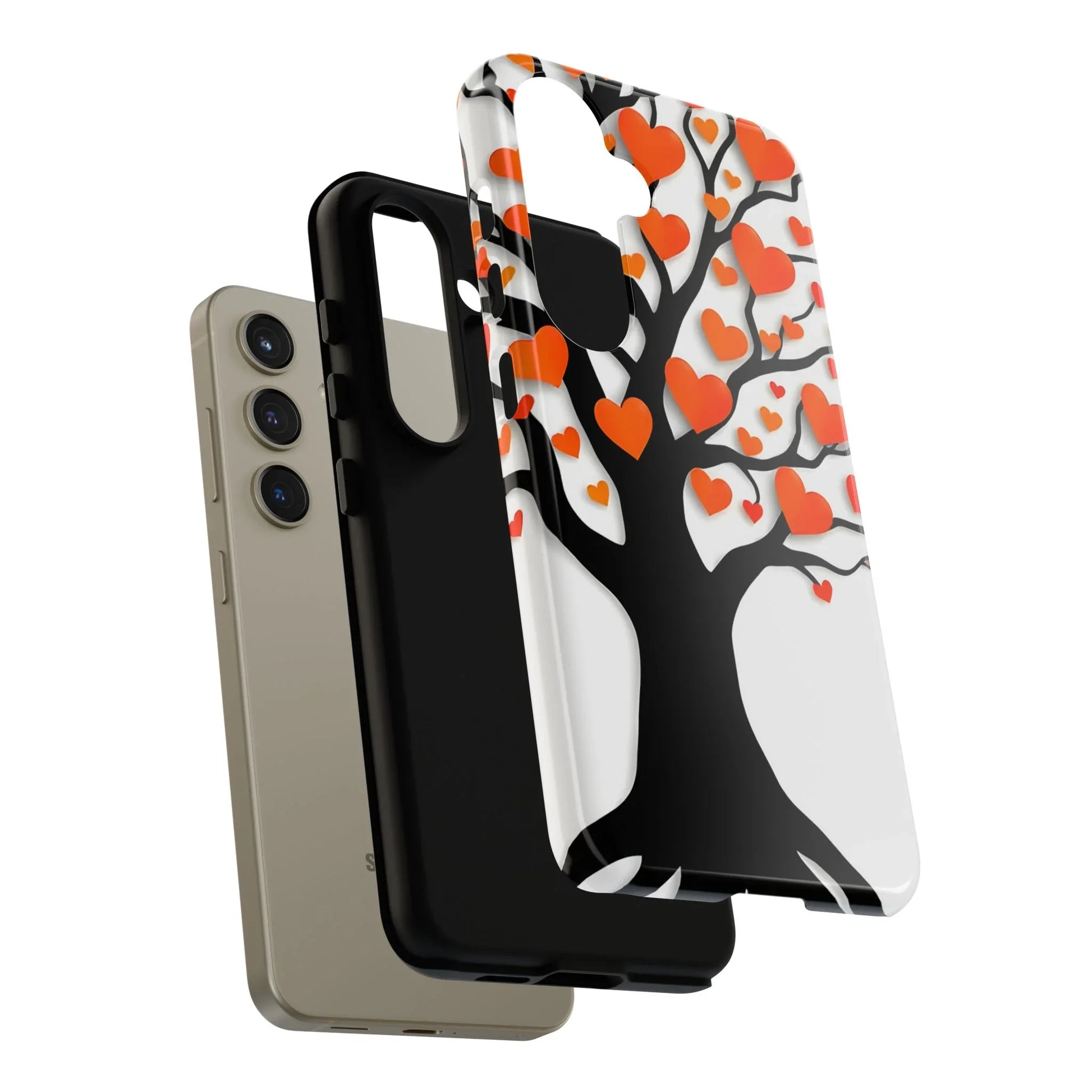 Heart Design Phone Case for iPhone 11–17 and Galaxy S20–S25 - KARARMDESIGN