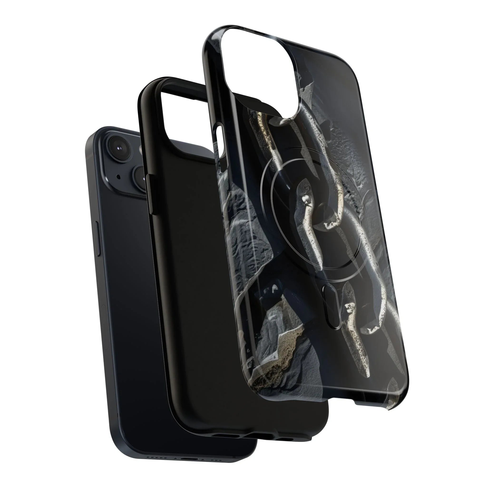 “Iron Chain” Tough Magnetic Phone Case for iPhone 13-17 - KARARMDESIGN