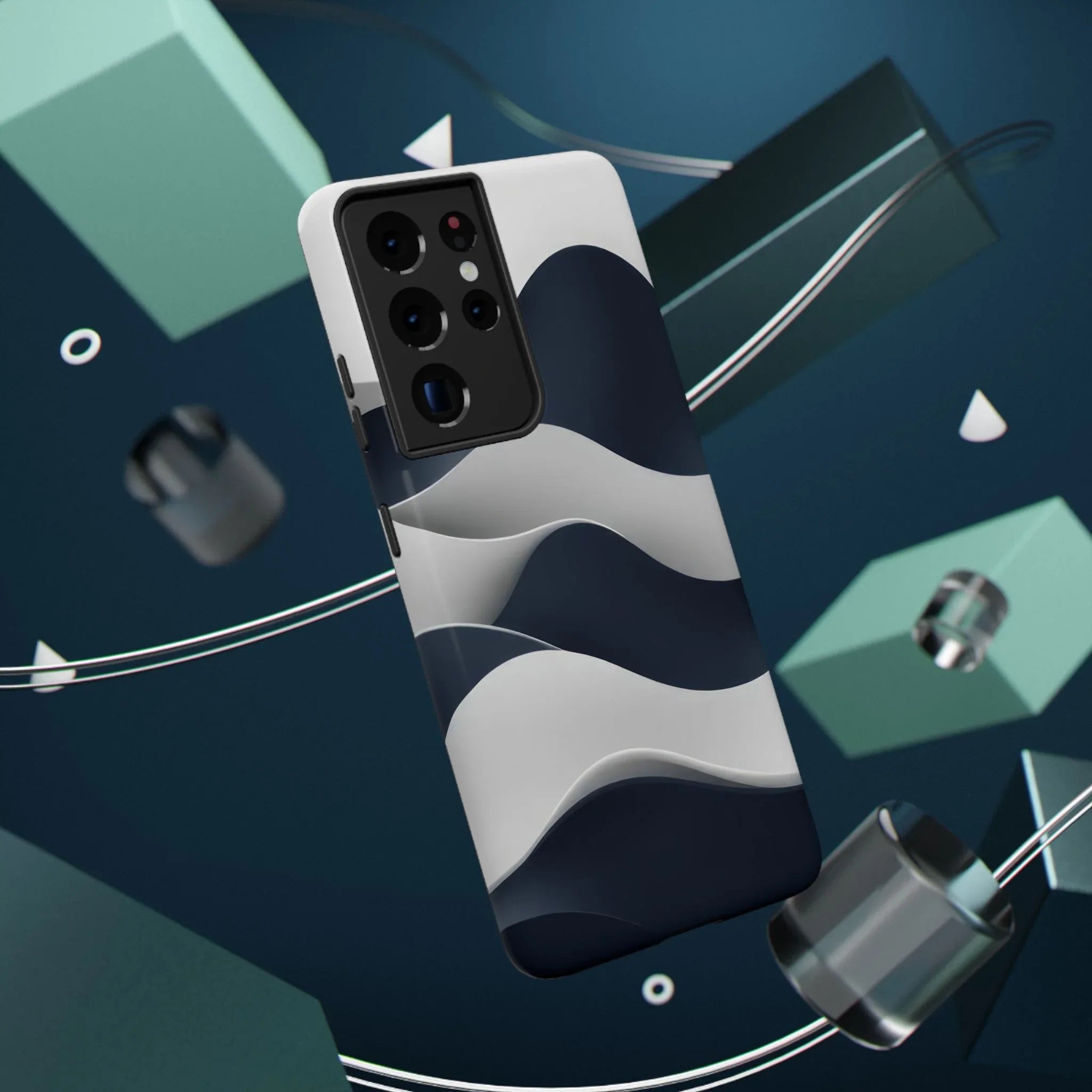 Ocean Flow Phone Case for iPhone 11-17 and Galaxy S21-S22 - KARARMDESIGN