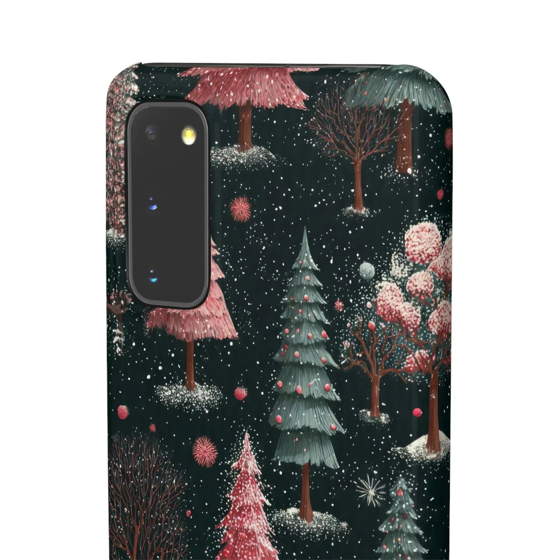 Winter Bloom Forest Phone Case for iPhone 11-17 and Galaxy S20-S25 - KARARMDESIGN
