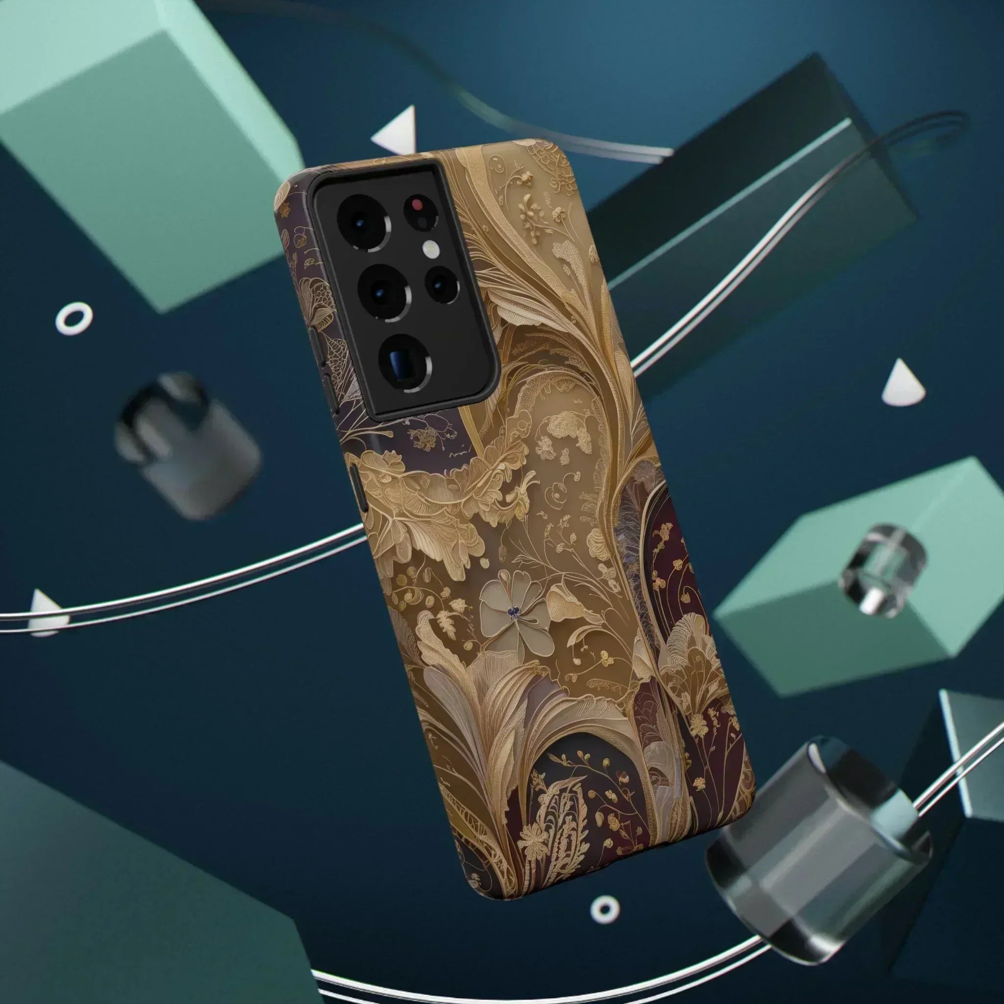 Botanical Luxury Design Phone Case for iPhone 12-16 and Galaxy S21-S22 - KARARMDESIGN