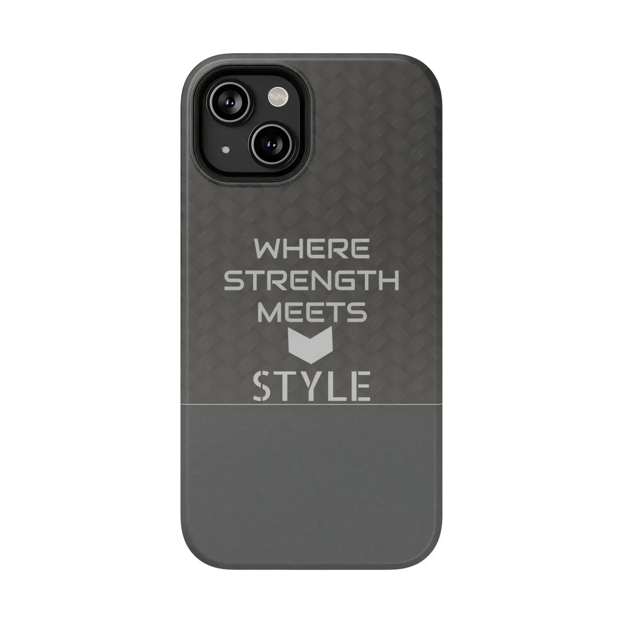 Gray Carbon Phone Case for iPhone 12-16 and Galaxy S21-S22 - KARARMDESIGN