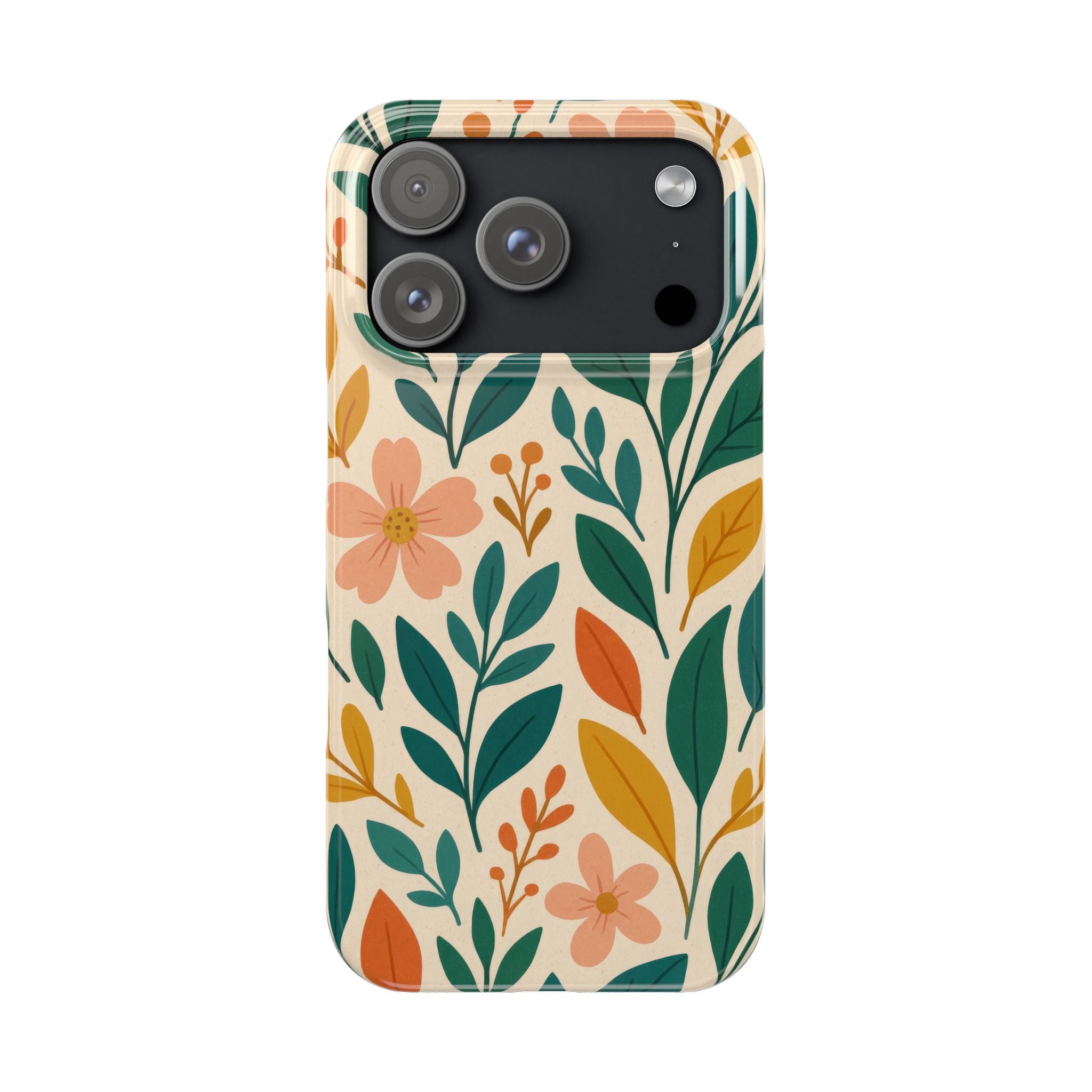 Floral Harmony Phone Case for iPhone 11-17