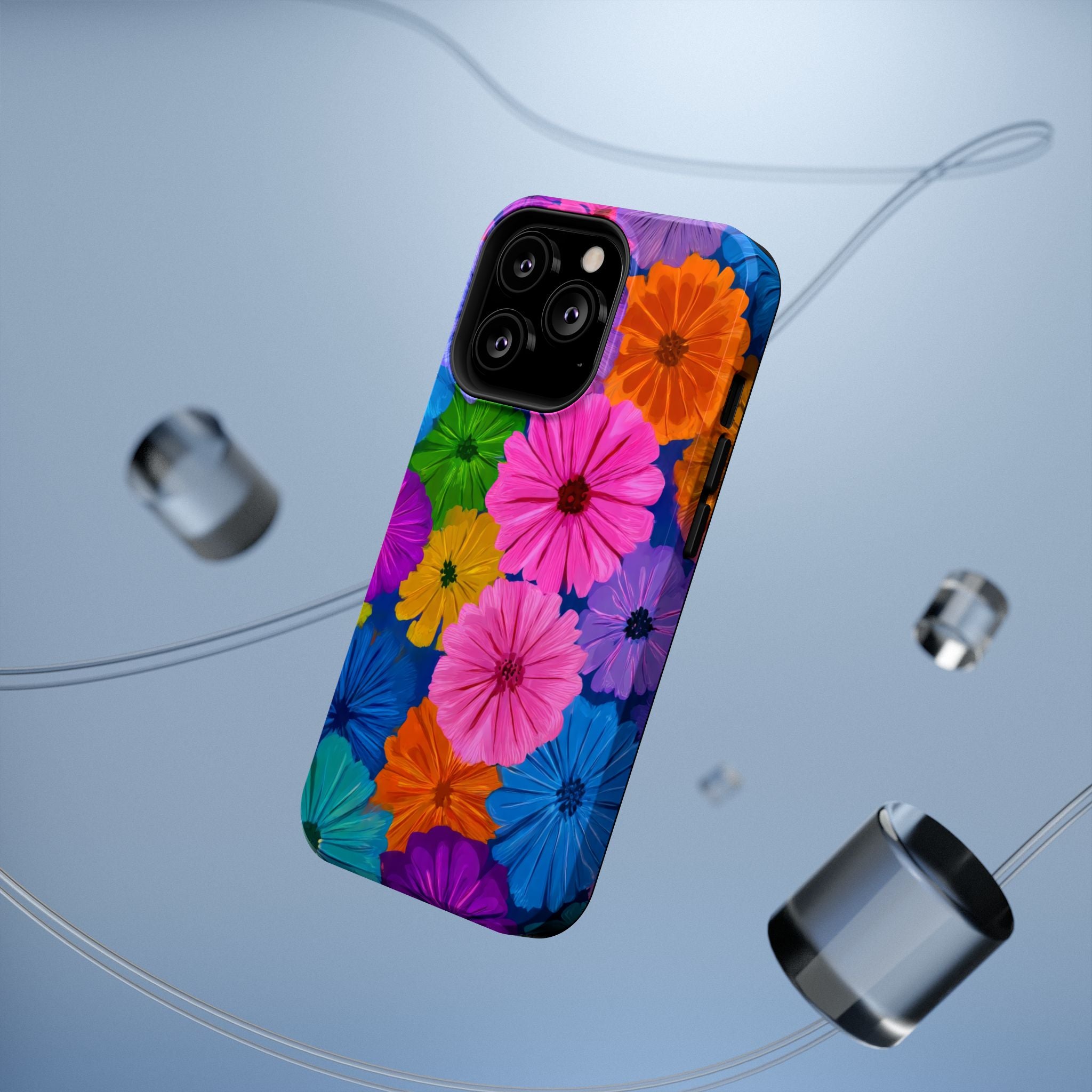 Bloom Pattern Phone Case for iPhone 11-17 and Galaxy S21-S22 Models - KARARMDESIGN
