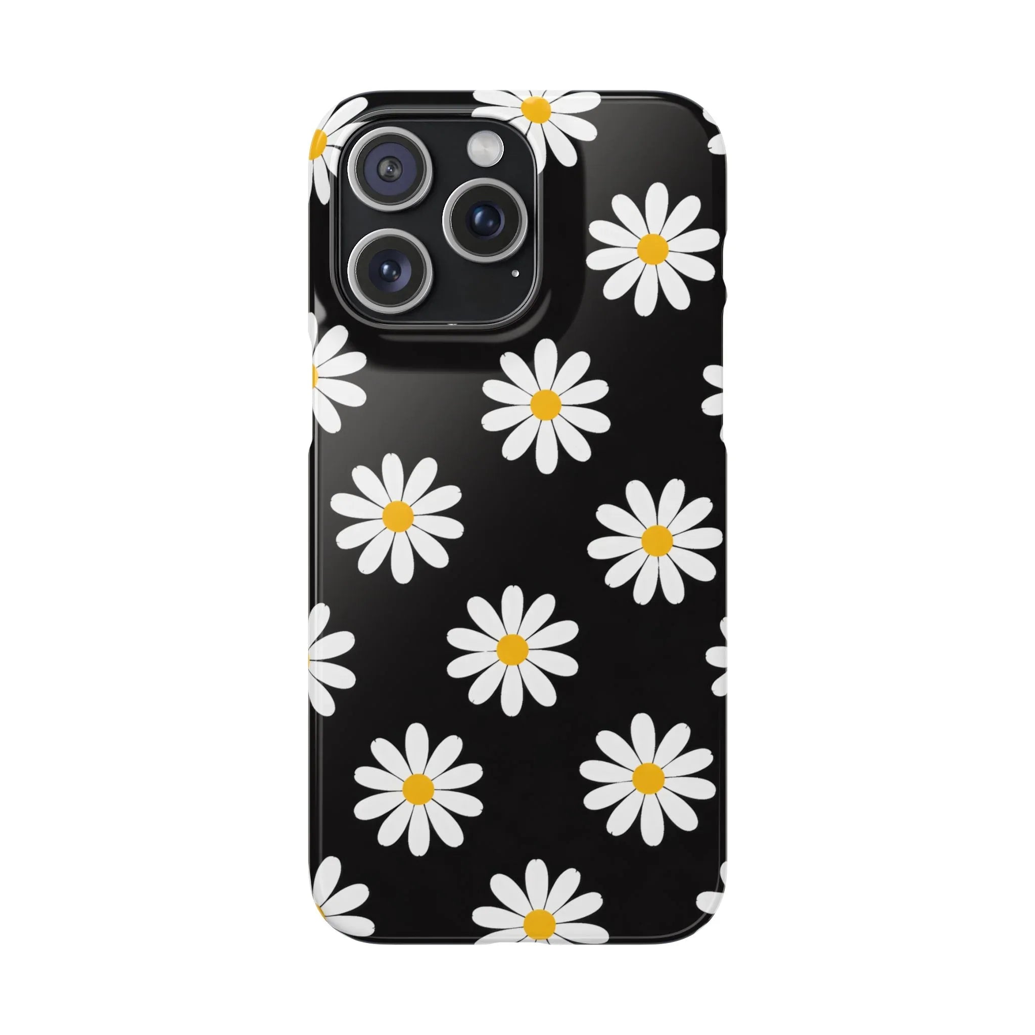 Daisy Charm Phone Case for iPhone 11-17 and Galaxy S20-S25 - KARARMDESIGN