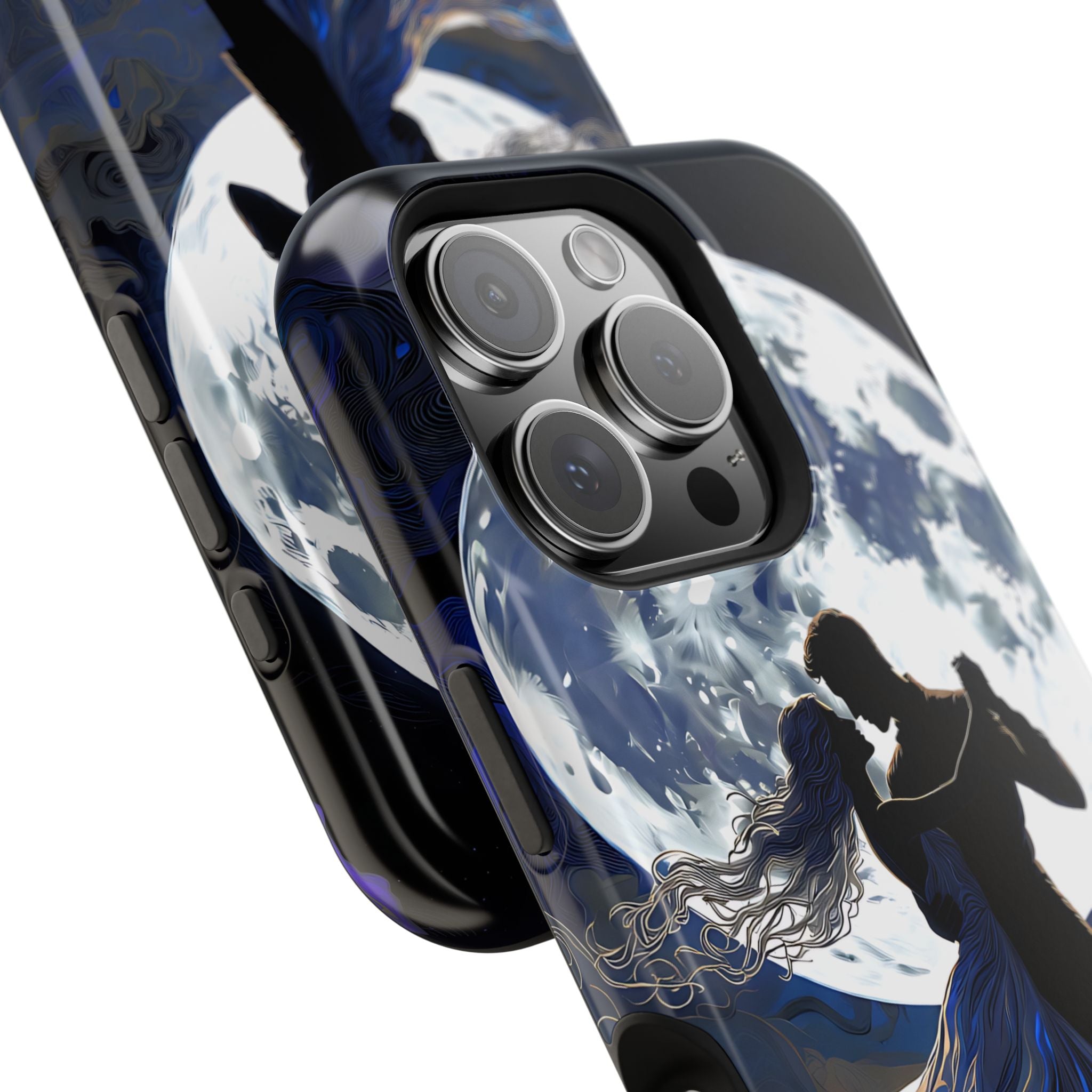 Romantic Moonlight Dance Magnetic Phone Case – iPhone 15–17 & Samsung Galaxy S26