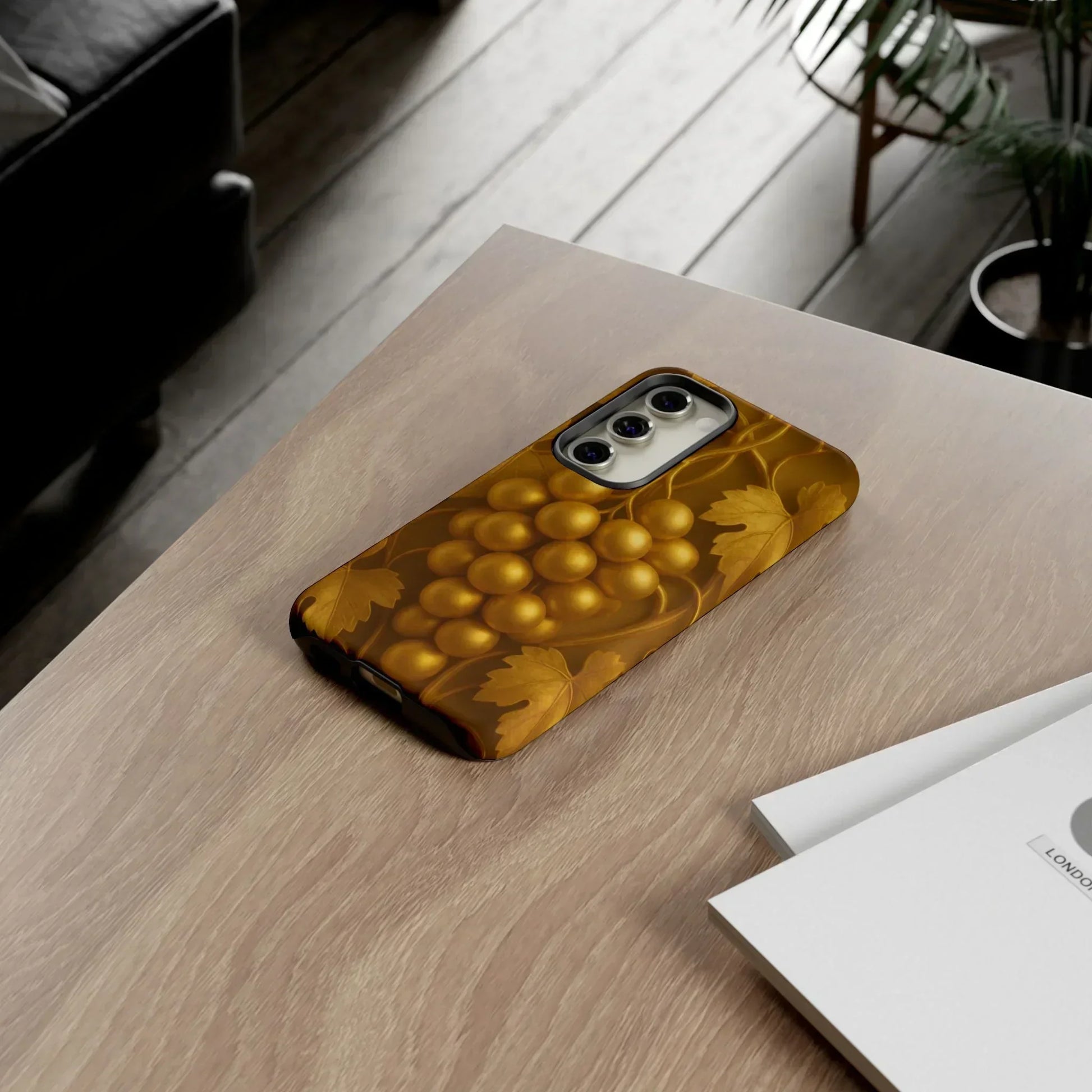 Golden Grapes Phone Case for Samsung Galaxy S10-S25 Models - KarArmDesign