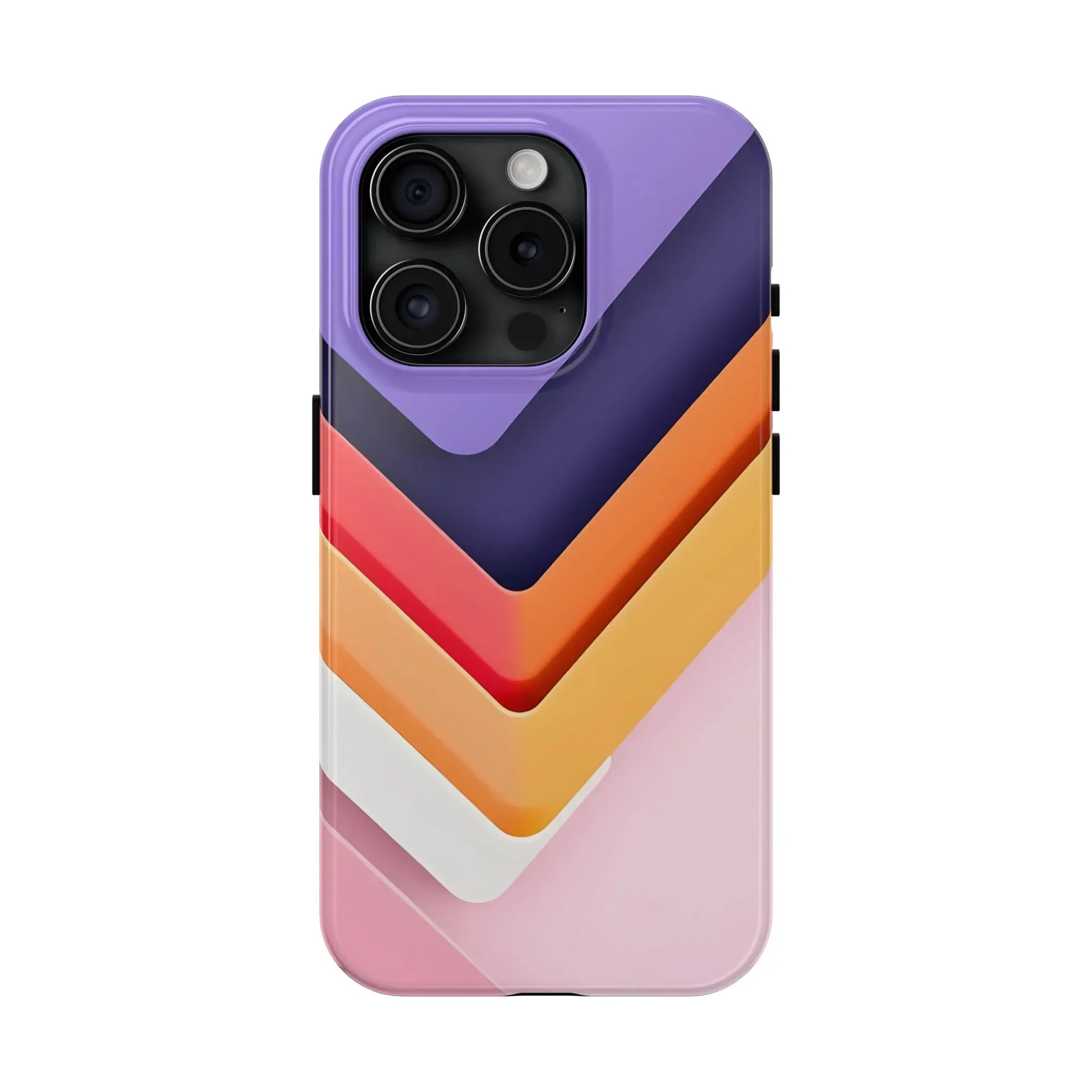 Vibrant Geometric Chevron Phone Case for iPhone and Galaxy - KARARMDESIGN