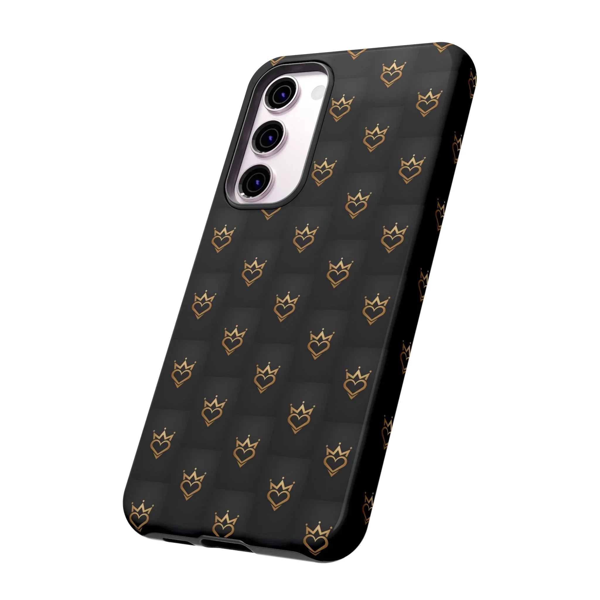 Crowned Heart Doodle Phone Case for iPhone 11-17 & Galaxy S10-S25 - KARARMDESIGN