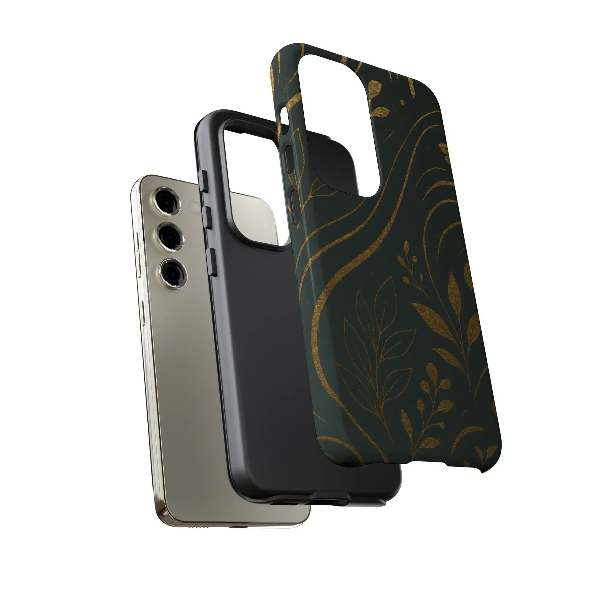 Foil Frenzy Abstract Gold Pattern Phone Case for Samsung Galaxy and Google Pixel - KarArmDesign