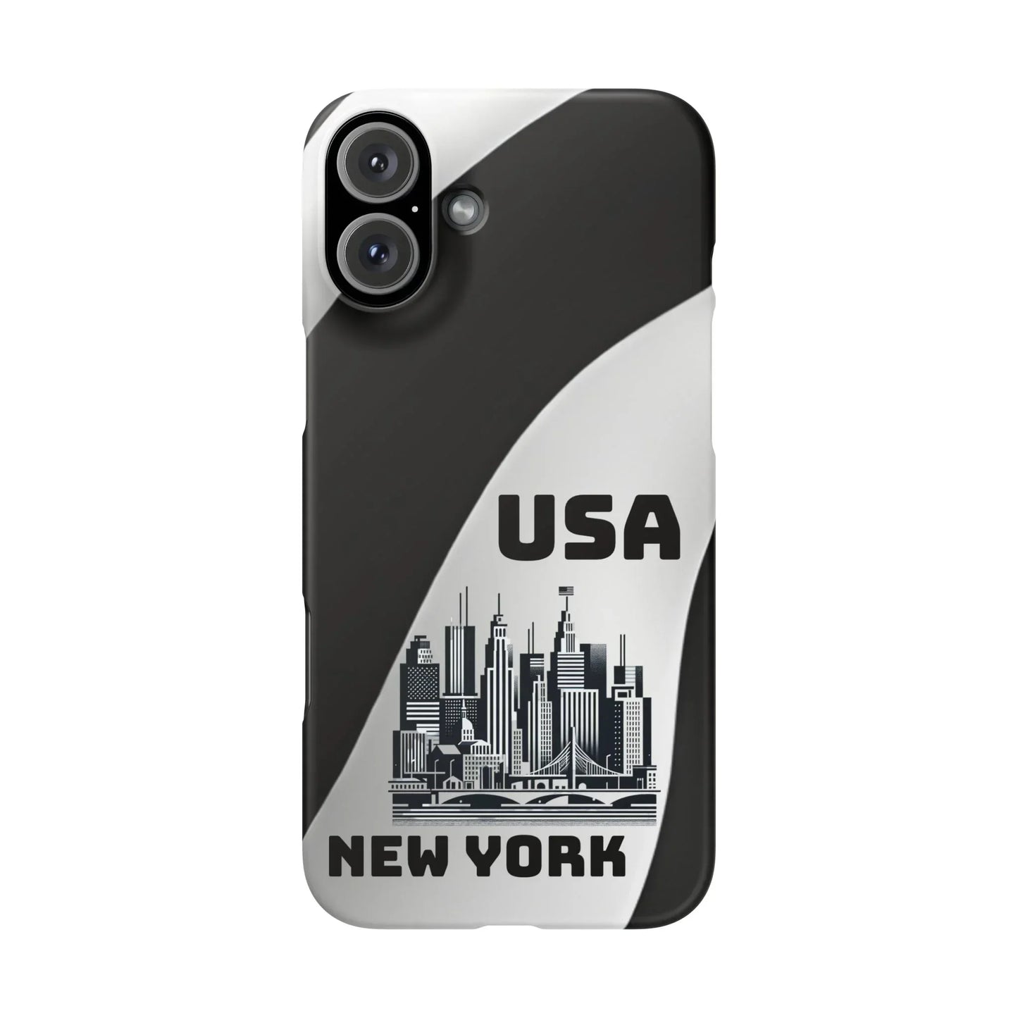 Monochrome New York City Skyline Phone Case for iPhone, Galaxy & Pixel - KarArmDesign
