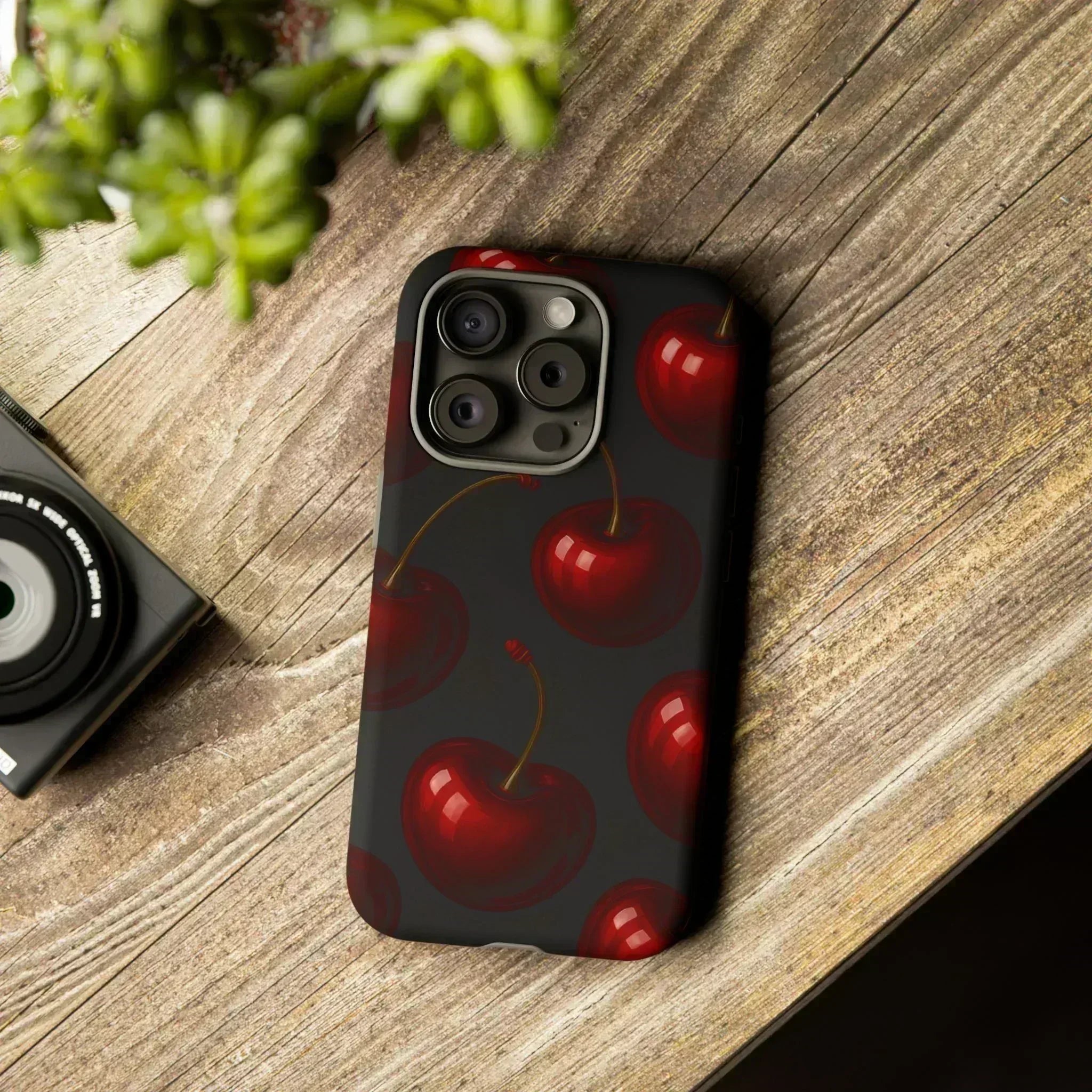 Cherry Phone Case for iPhone X-16 and Galaxy S20-S25 - KARARMDESIGN