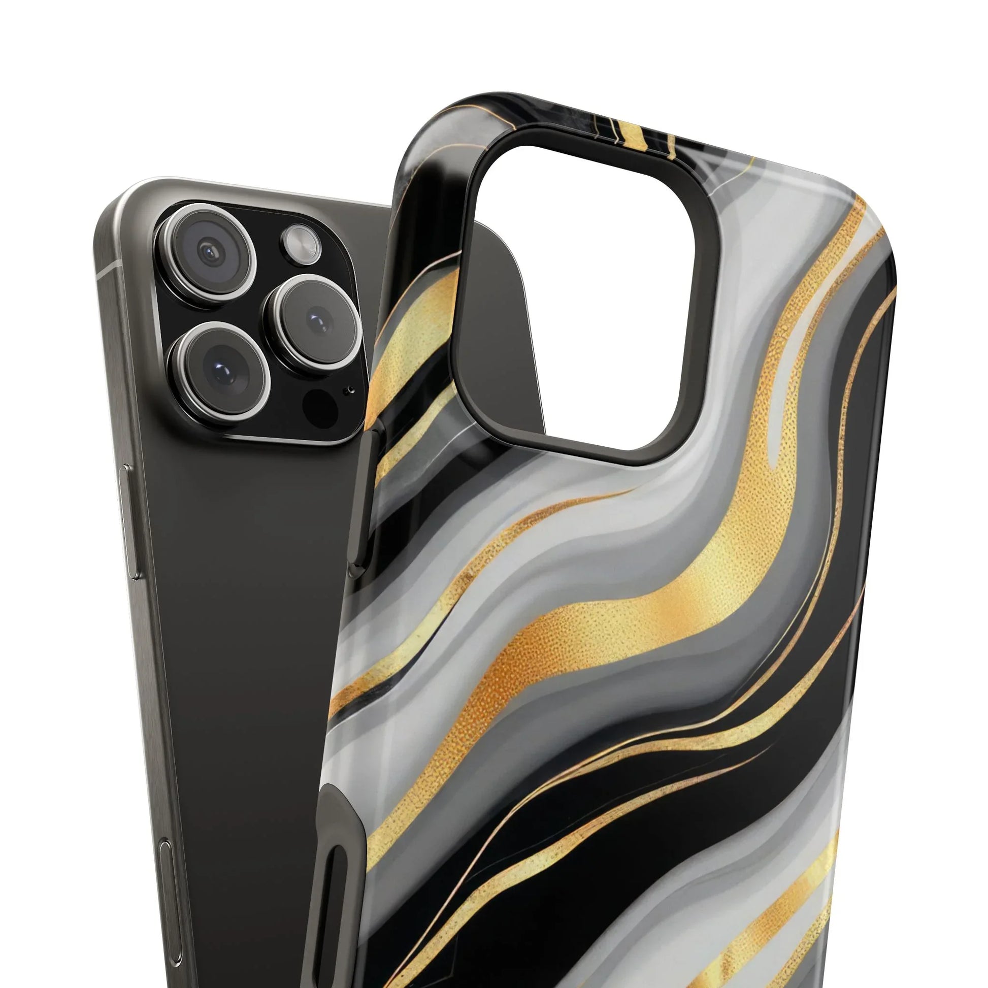 Modern Marble Flow Phone Case for iPhone 11-17 - KARARMDESIGN