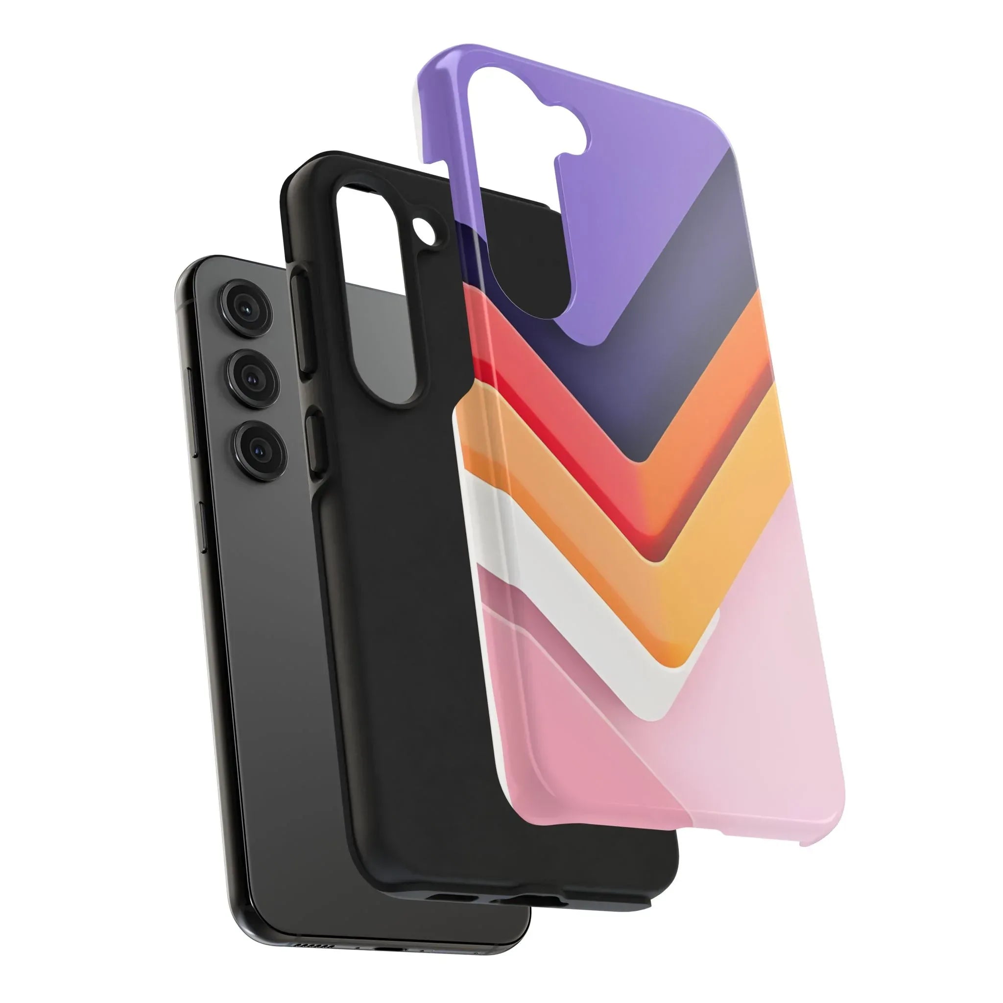 Vibrant Geometric Chevron Phone Case for iPhone and Galaxy - KARARMDESIGN