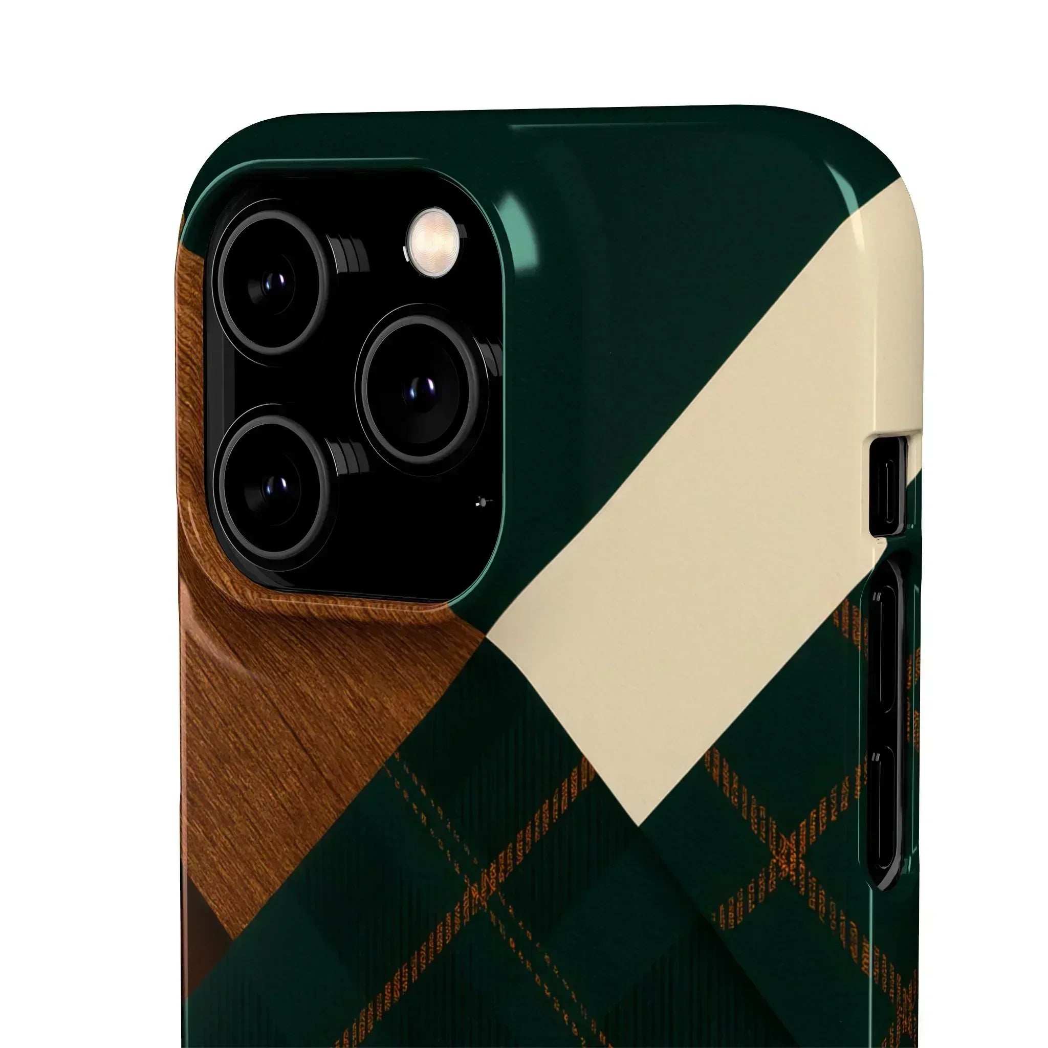 Rustic Green Phone Case for iPhone 8-16 and Galaxy S20-S24 - KARARMDESIGN