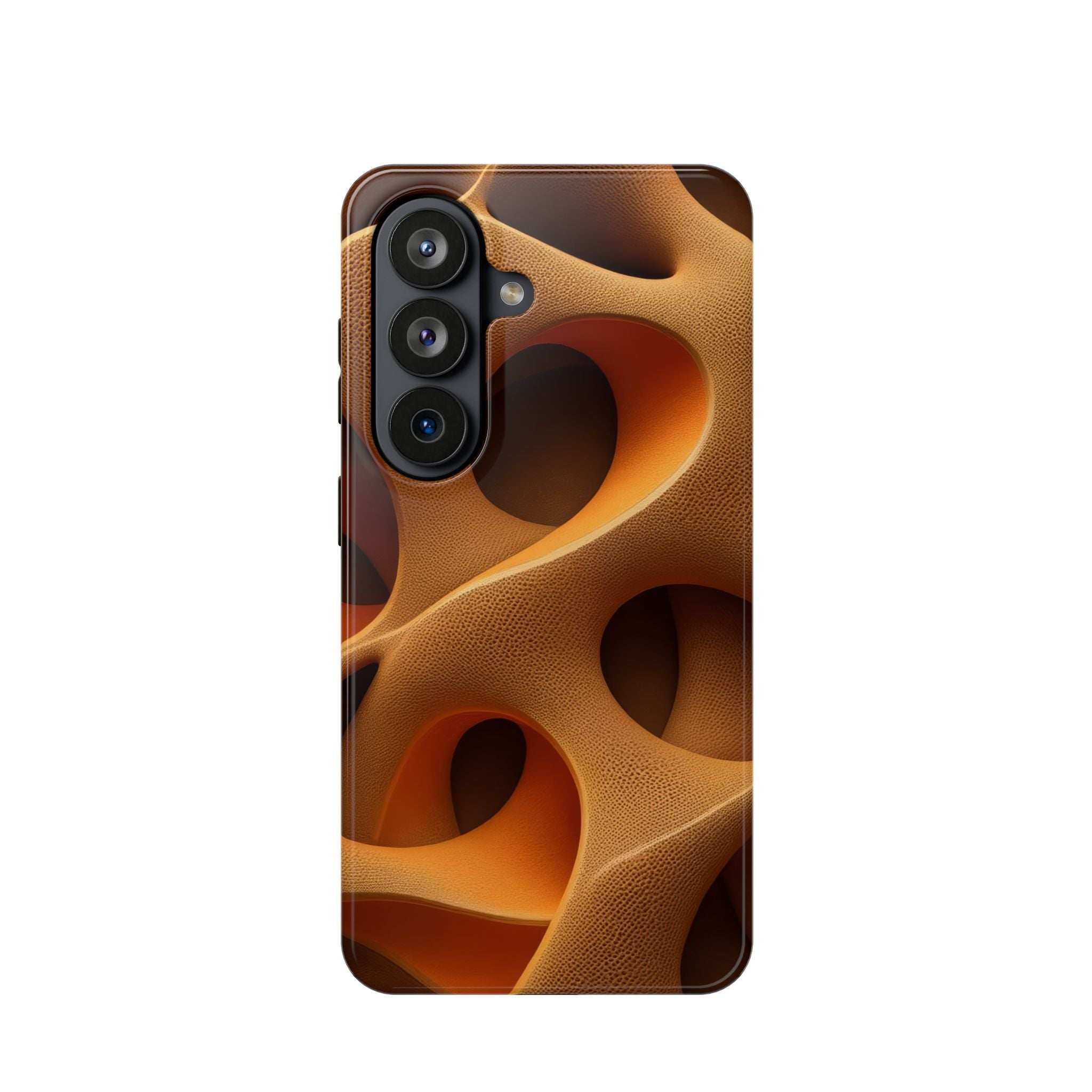 Amber Flow Phone Case for iPhone 11-17 and Samsung Galaxy S21-S26 Models