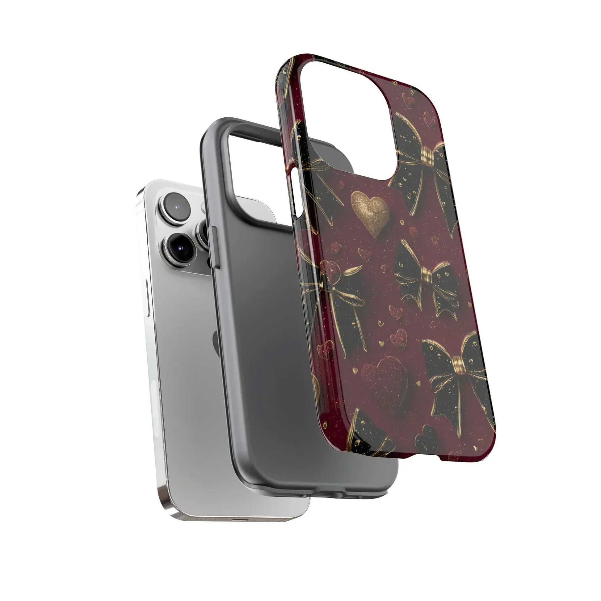 Velvet Valentine Charm Phone Case for iPhone 11-17 and Galaxy S10-S25 - KARARMDESIGN