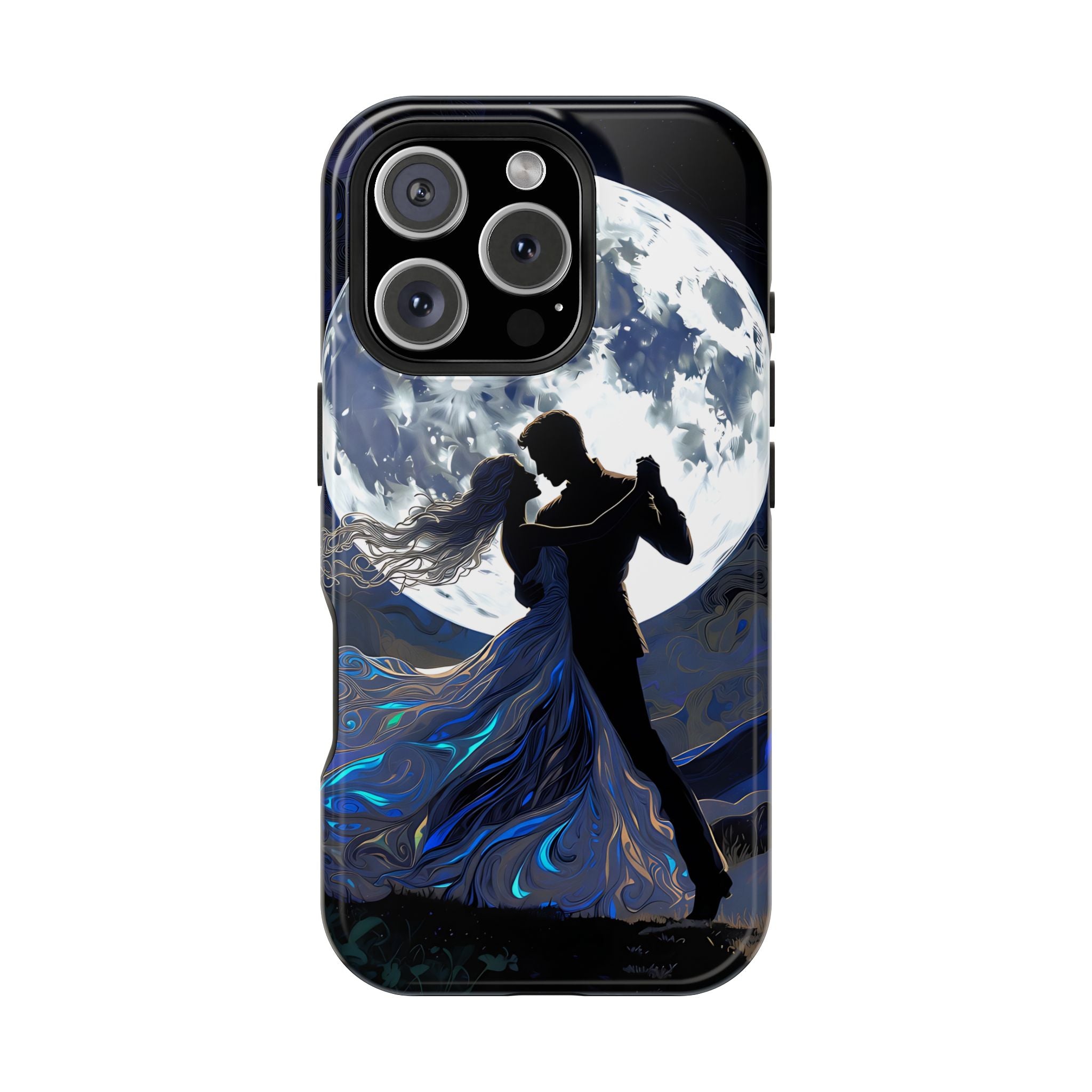 Romantic Moonlight Dance Magnetic Phone Case – iPhone 15–17 & Samsung Galaxy S26