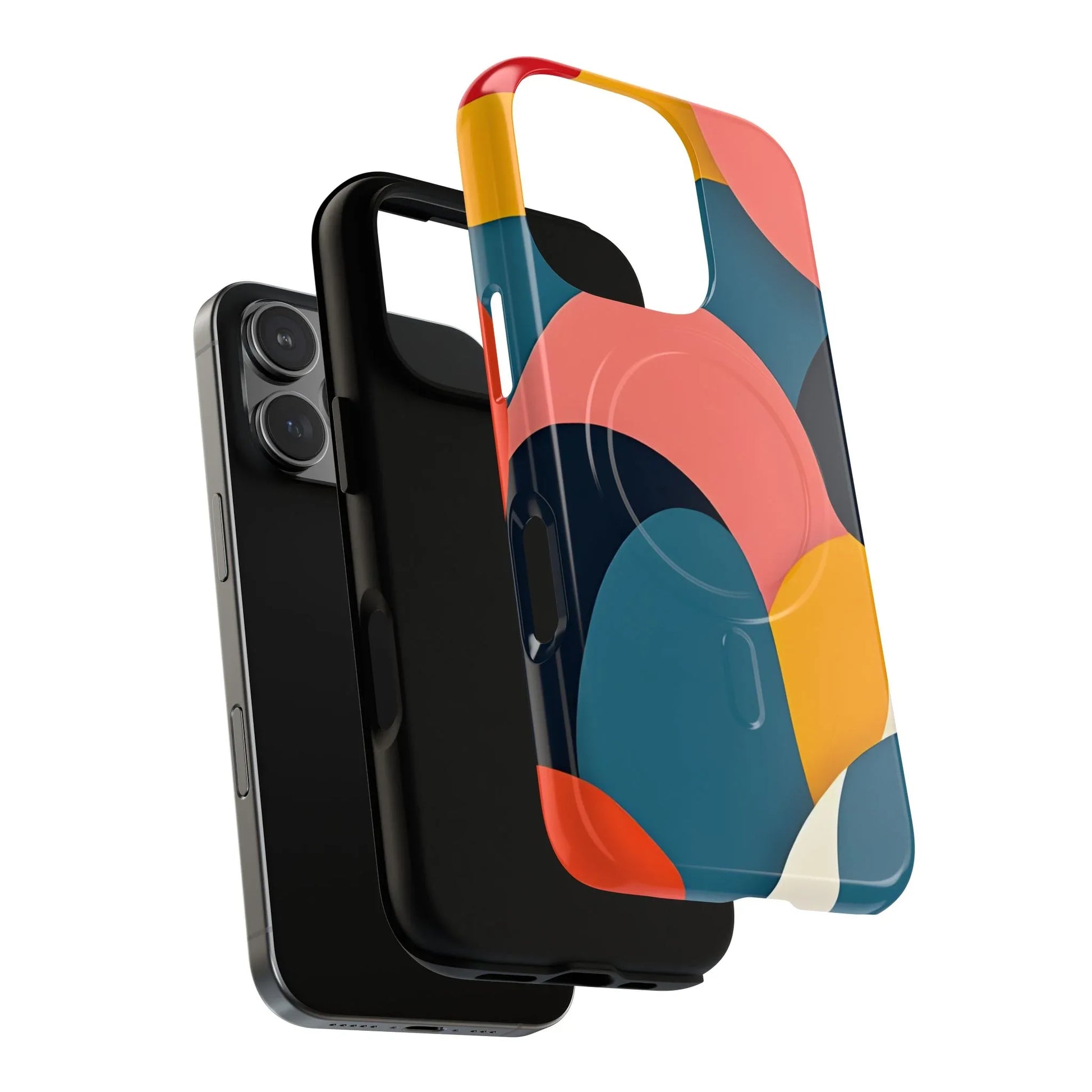 Colorful Abstract Art Phone Case for iPhone 13-17 - KARARMDESIGN