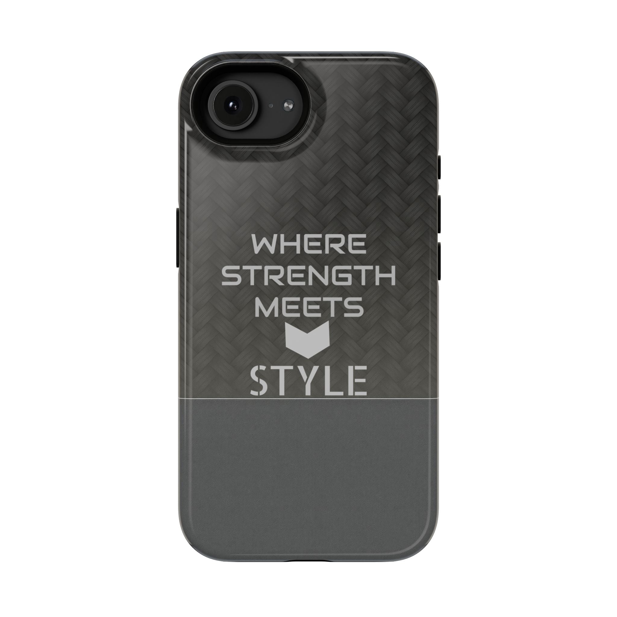 Gray Carbon Phone Case for iPhone 12-16 and Galaxy S21-S22