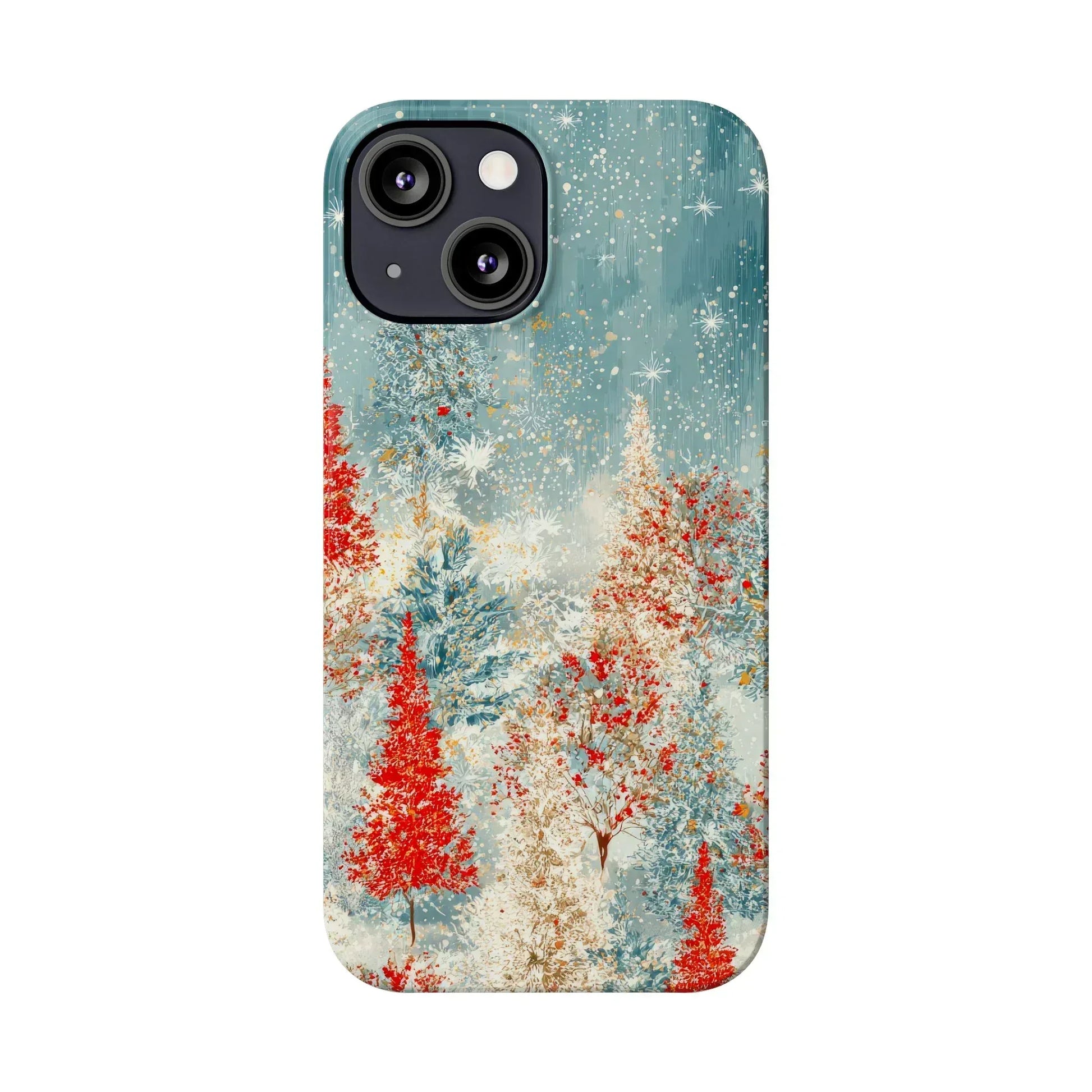 Snowy Forest Phone Case for iPhone 11-17 - KARARMDESIGN