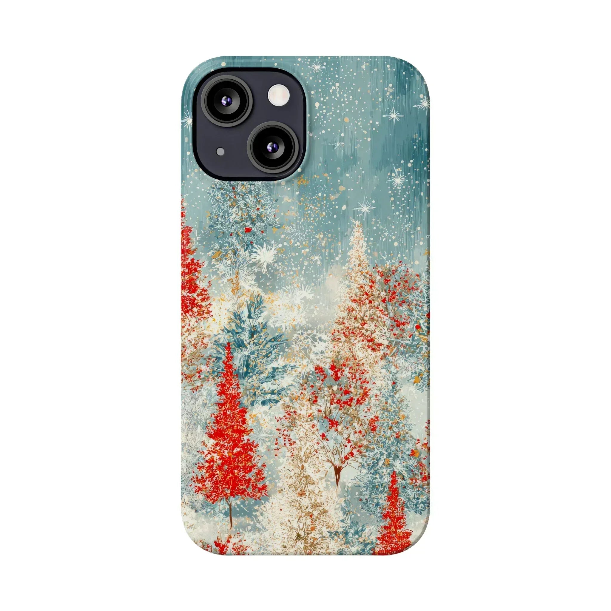 Snowy Forest Phone Case for iPhone 11-17 - KARARMDESIGN