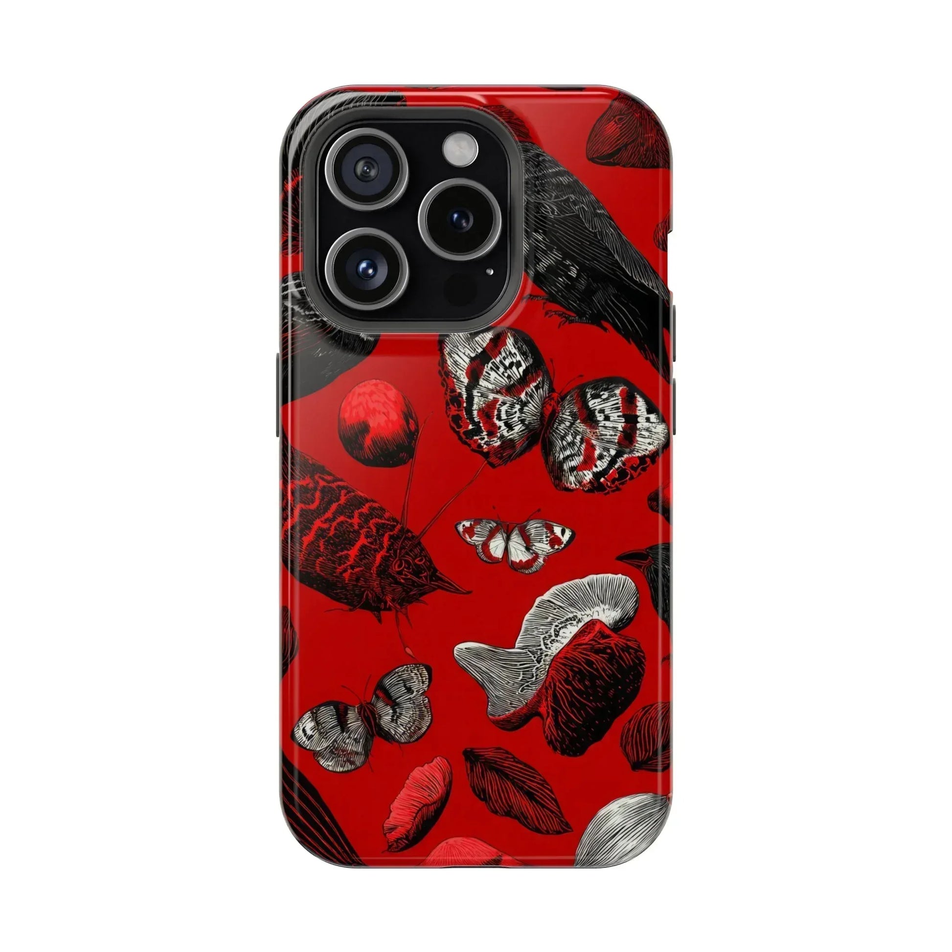 Crimson Wilderness Phone Case for iPhone 11-17 - KARARMDESIGN