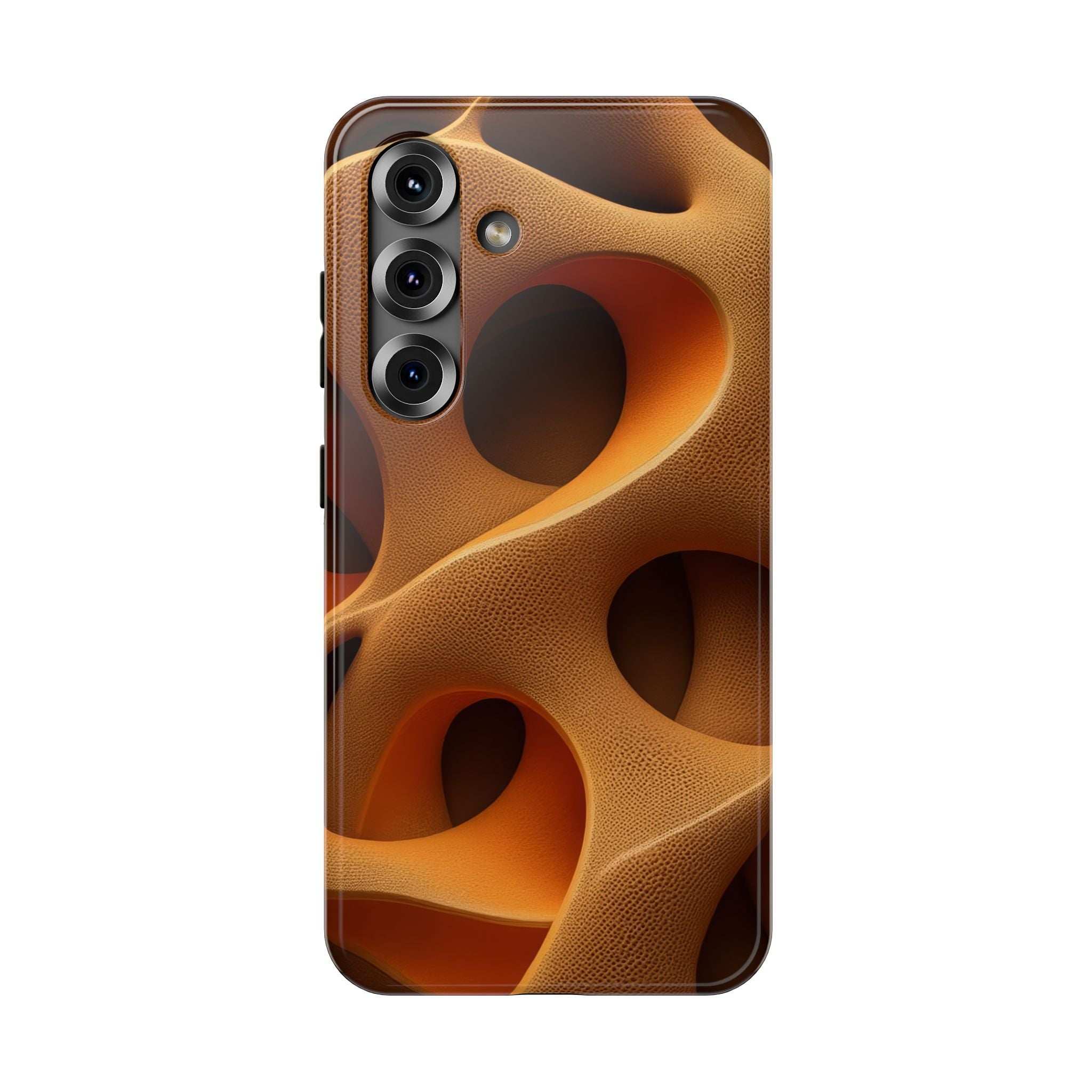 Amber Flow Phone Case for iPhone 11-17 and Samsung Galaxy S21-S26 Models