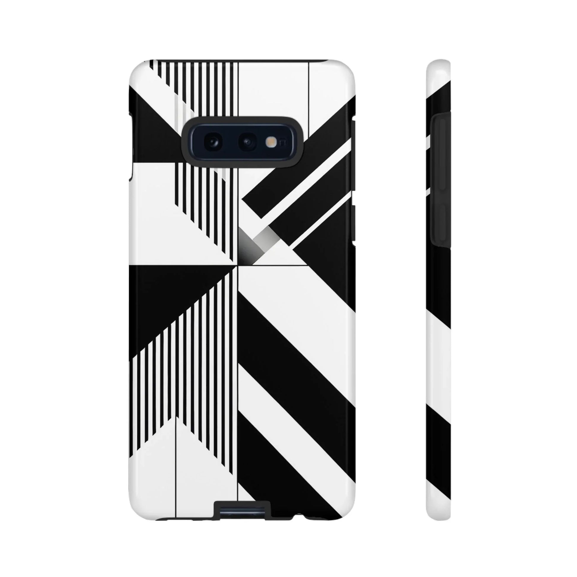 Monochrome Tough Phone Case for iPhone 11-16 and Galaxy S20–S25 - KARARMDESIGN