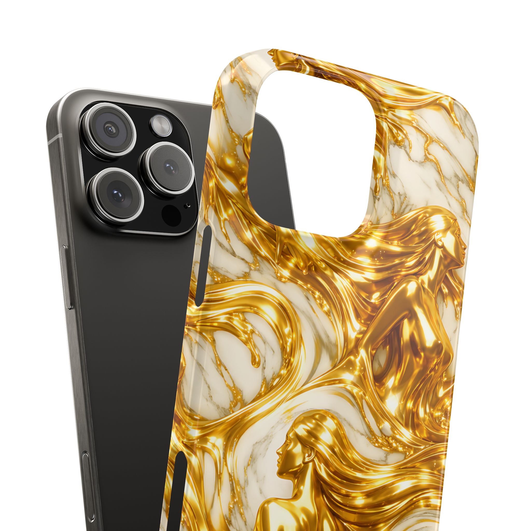 Divine Gold Woman Snap Phone Case for iPhone & Galaxy