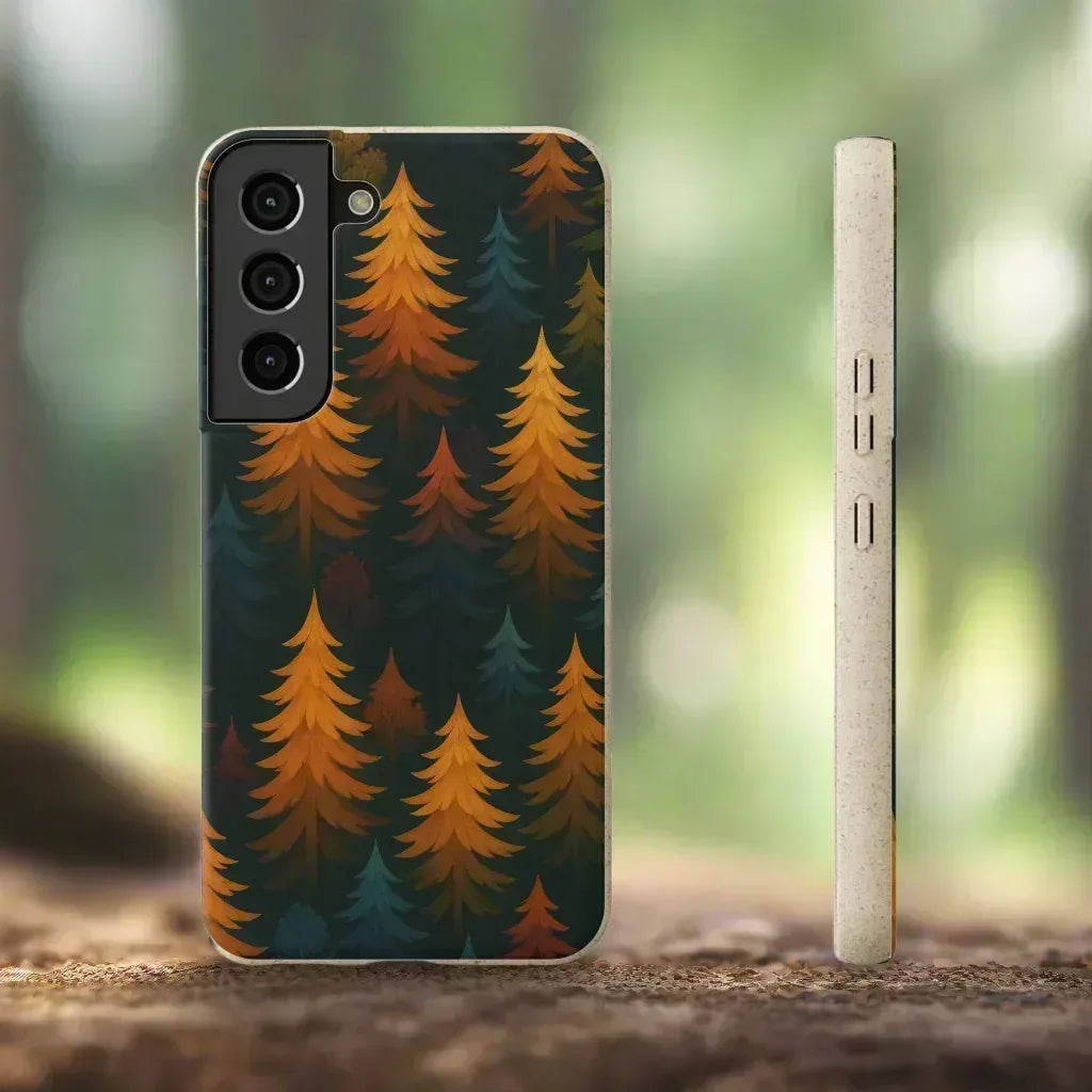 Eco Forest Biodegradable Phone Case for iPhone 11-16 and Galaxy S20-S22 - KARARMDESIGN