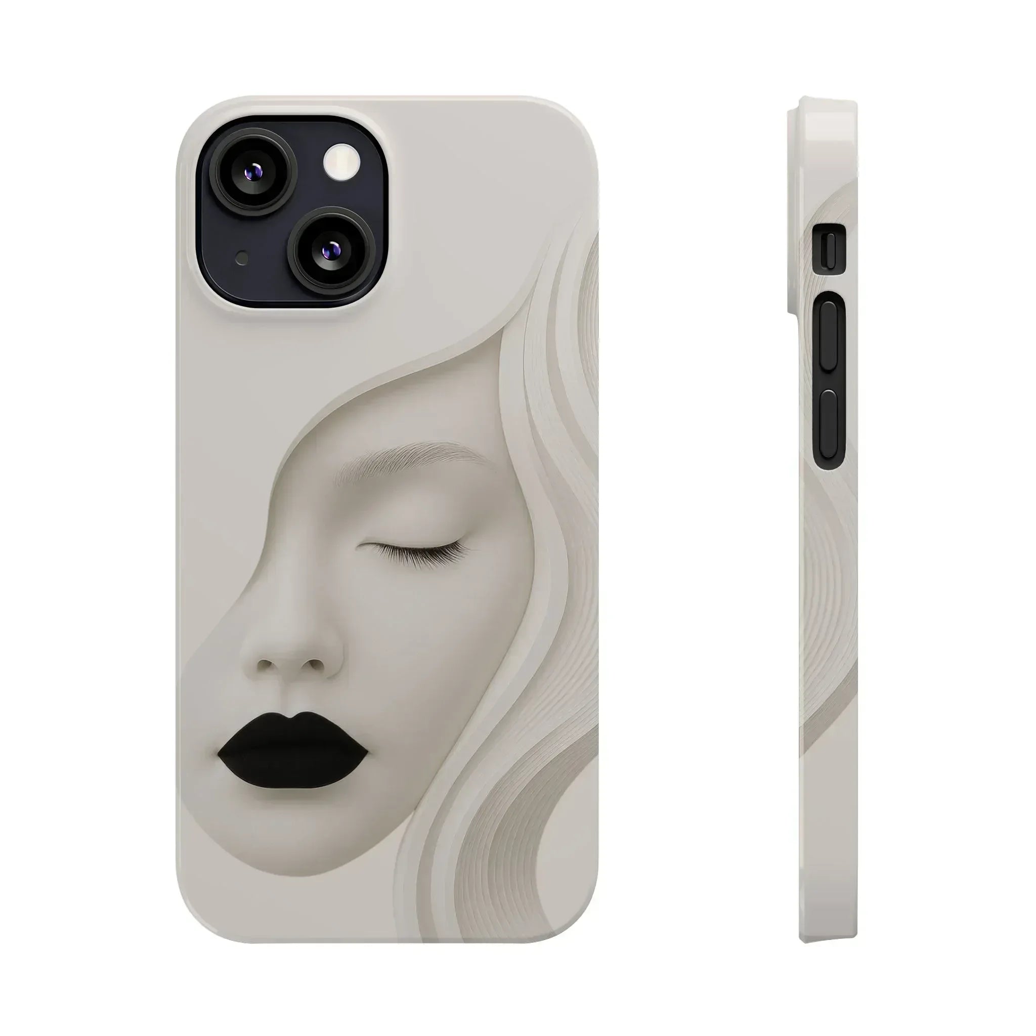 Minimalist Face Phone Case for iPhone 11-17 - KARARMDESIGN