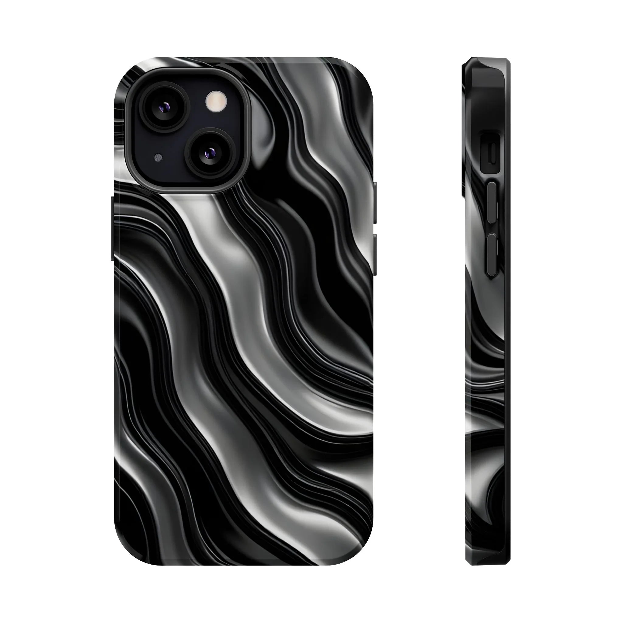 Wavy Illusion Marble Phone Case for iPhone 13-17 - KARARMDESIGN