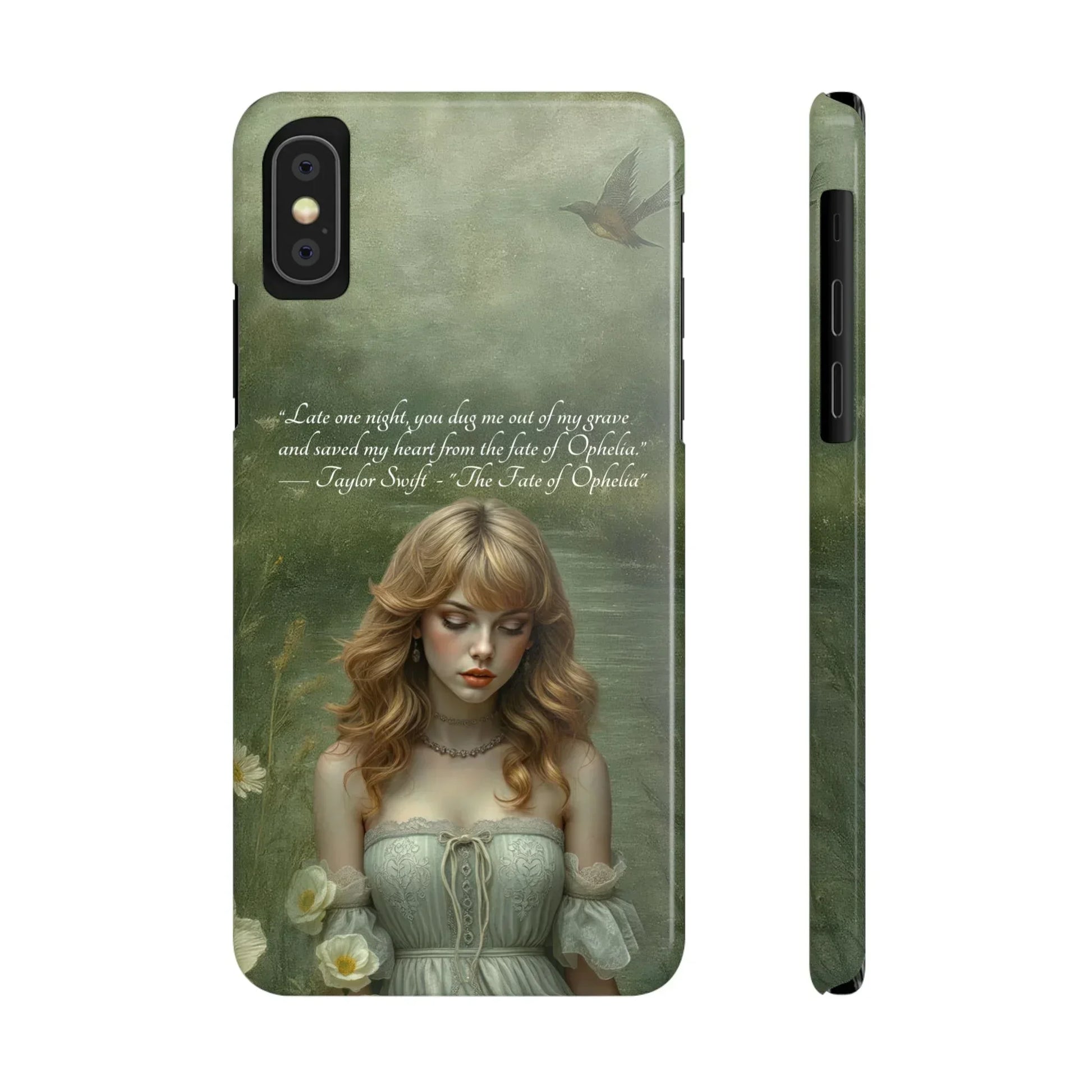 "Melancholic Ophelia" Phone Case for iPhone 11-17 Models - KARARMDESIGN
