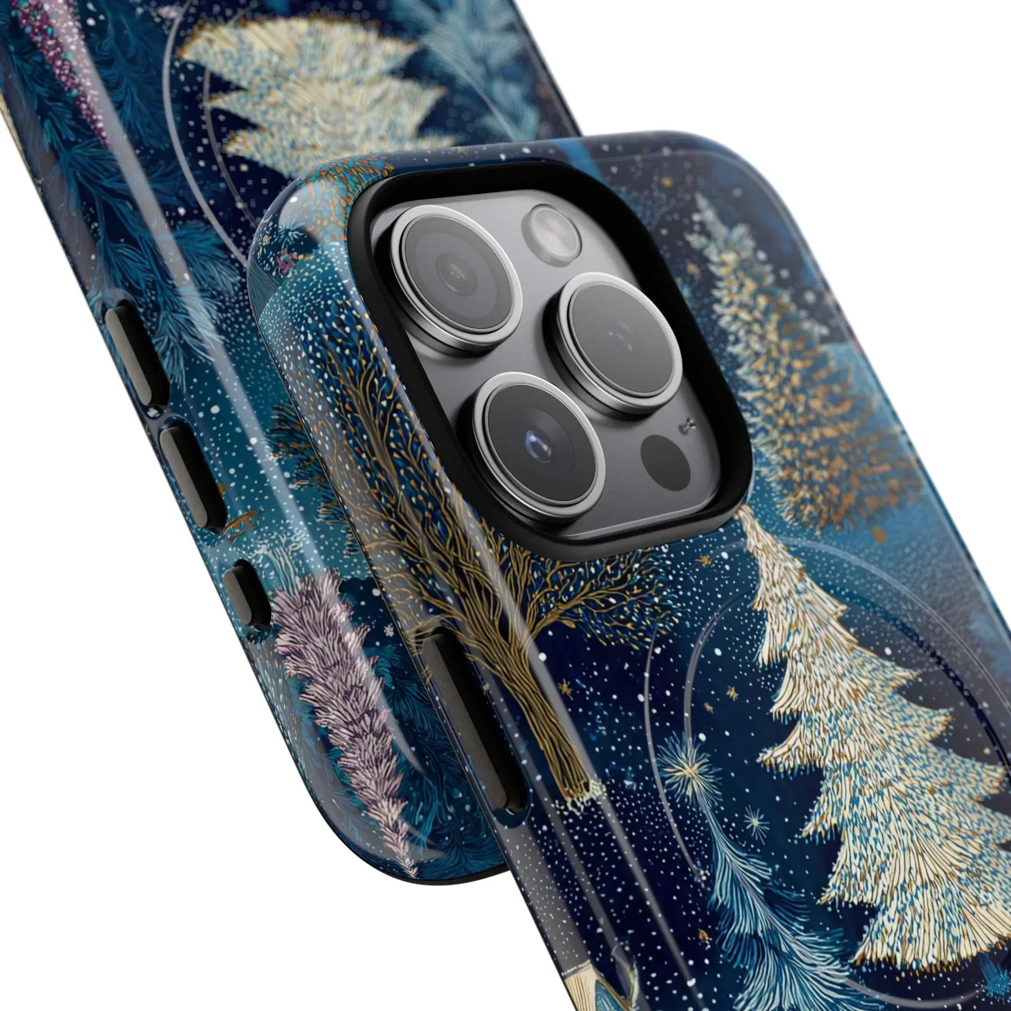 Midnight Sparkle Forest Phone Case for iPhone 13-17 - KARARMDESIGN