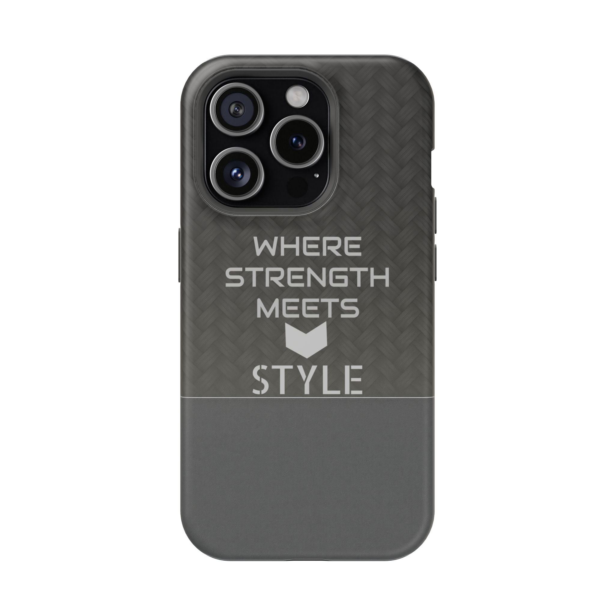 Gray Carbon Phone Case for iPhone 12-16 and Galaxy S21-S22