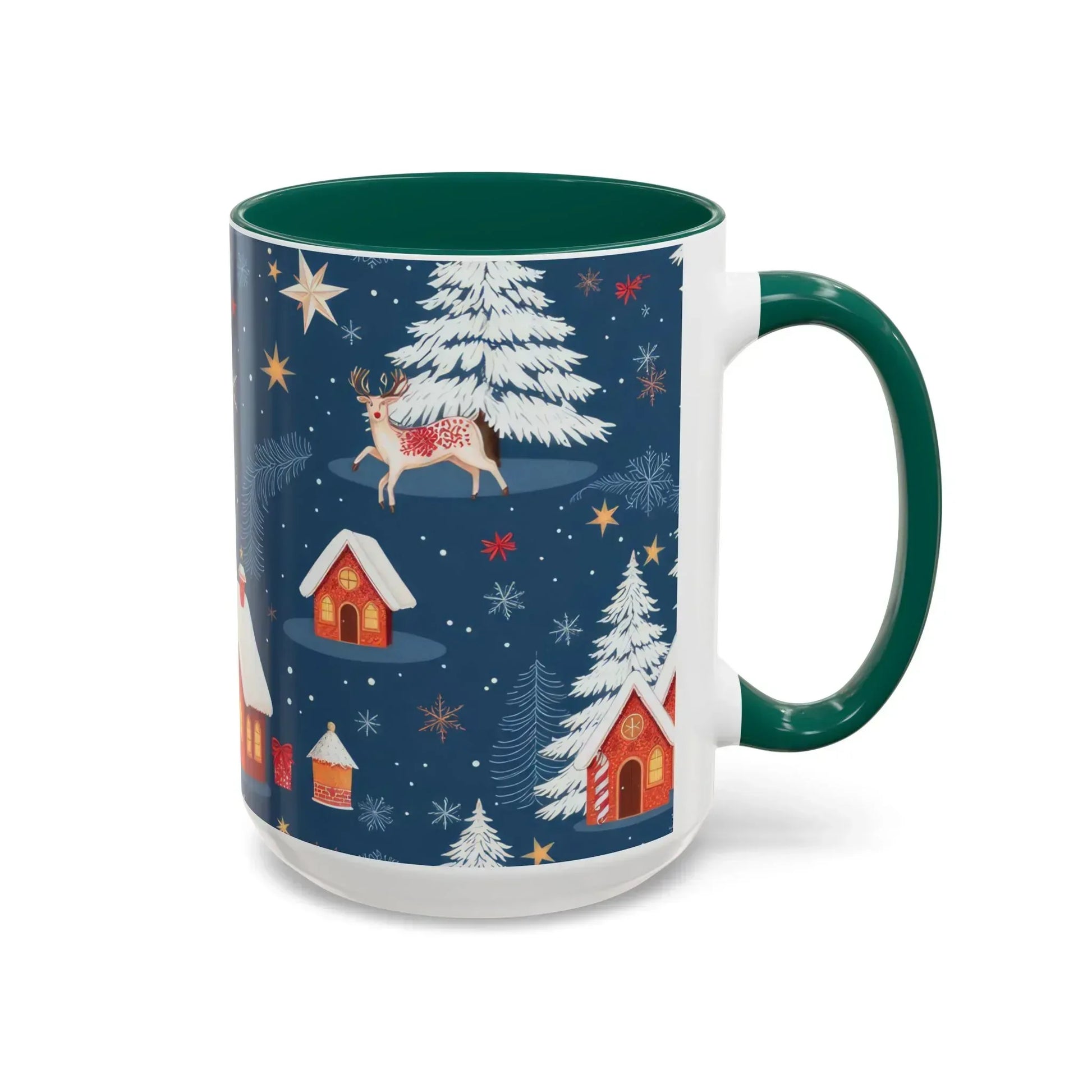 Dark Blue Christmas Mug - Colorful Mugs (11oz, 15oz) - KARARMDESIGN