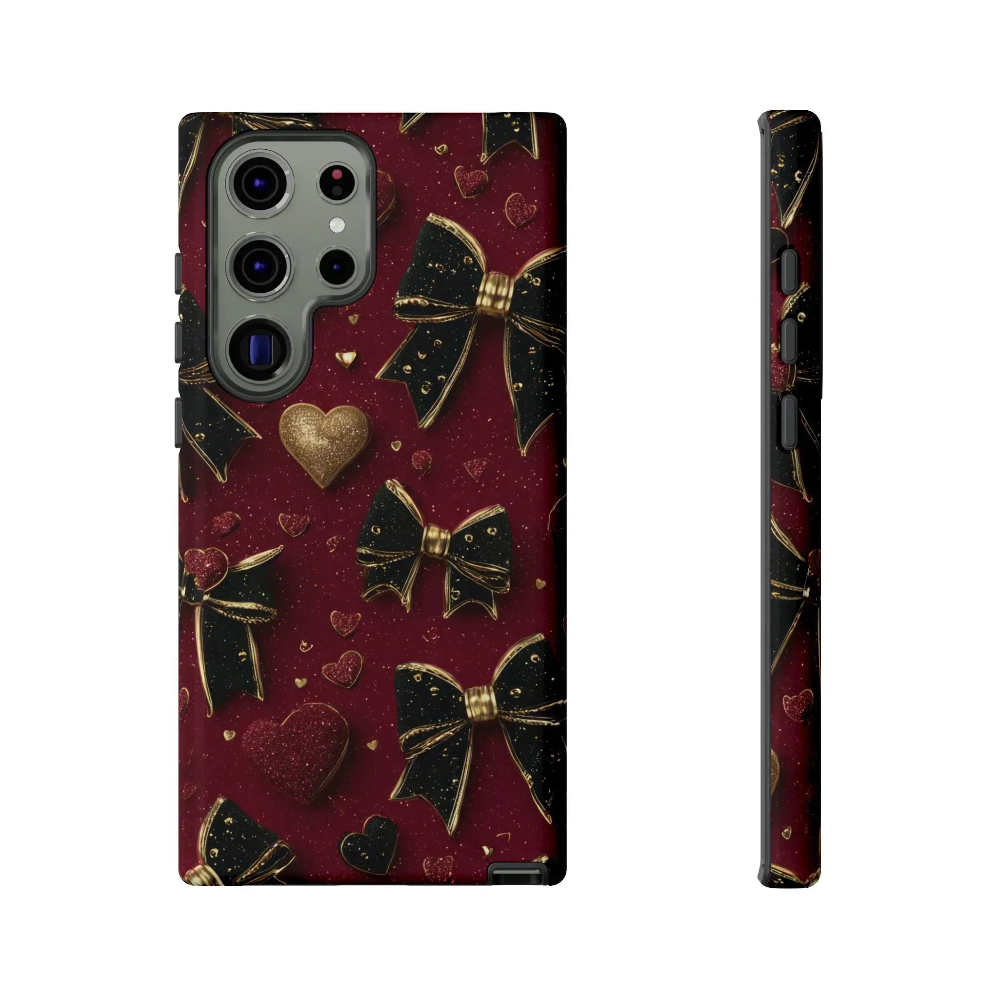Velvet Valentine Charm Phone Case for iPhone 11-17 and Galaxy S10-S25 - KARARMDESIGN